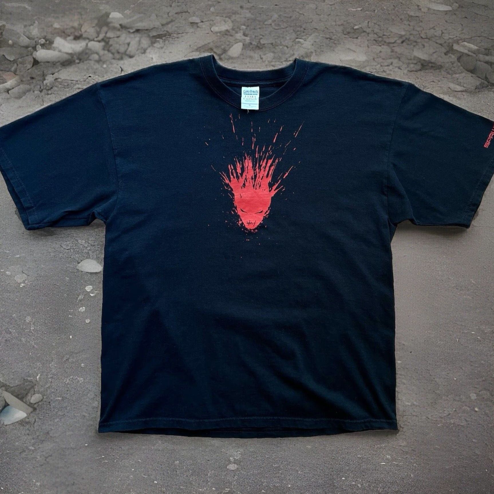 VINTAGE Spawn Shirt XL Black 90s Horror Comics Mcfarlane Toys Punk Art Mens