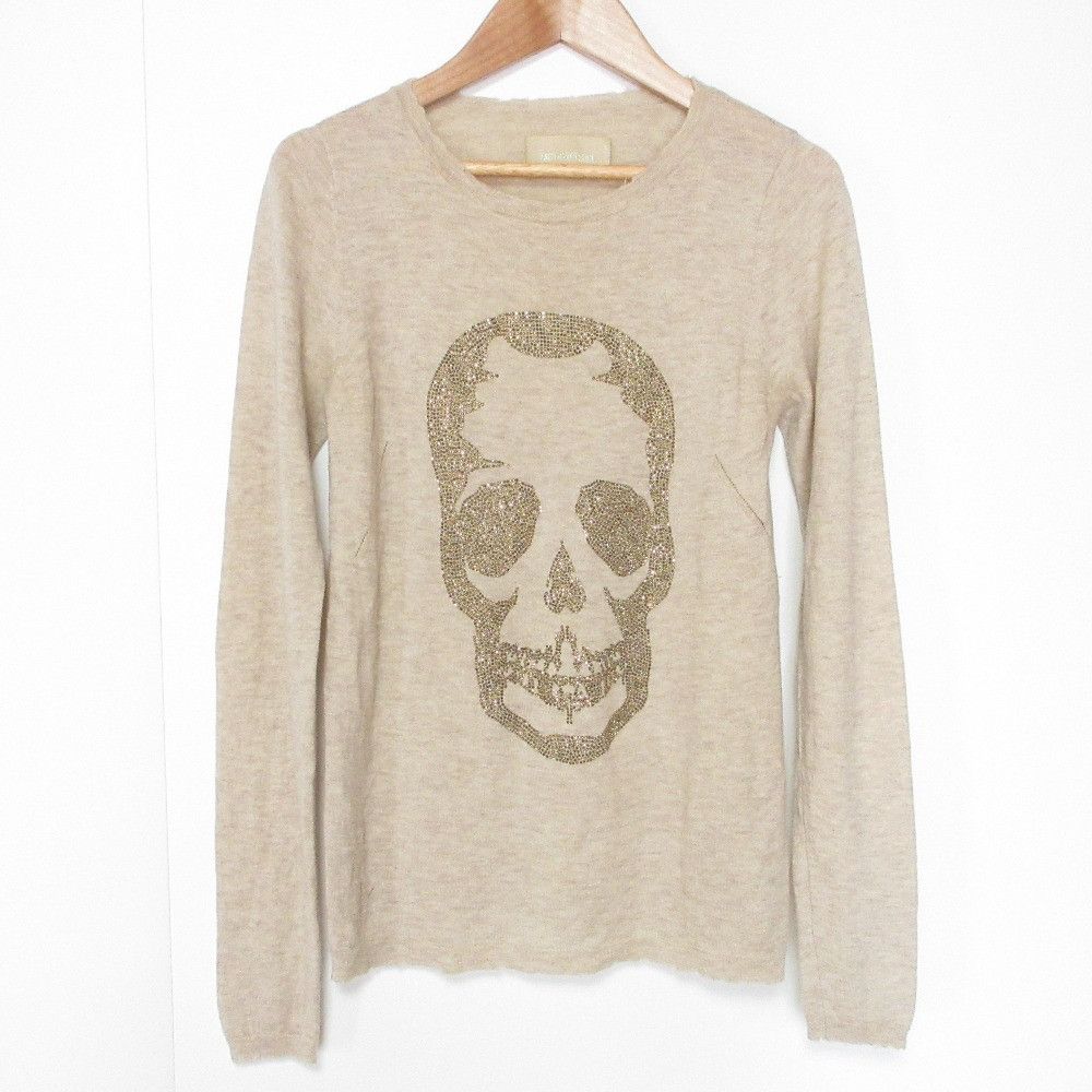 Other Other Zadig & Voltaire Skull Cashmere Knitwear Natural Material Tops DUTY FREE for USA Size ONE SIZE - 1 Thumbnail