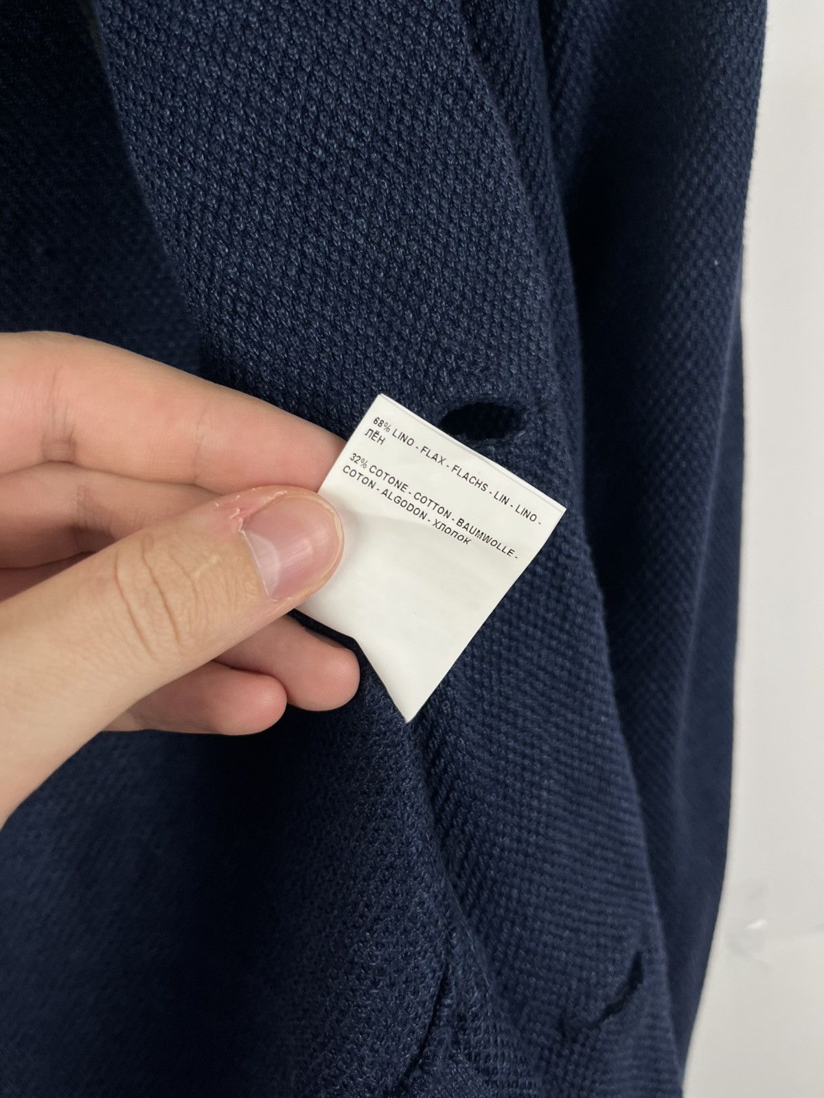 Gran Sasso Gran Sasso Sartorial Luxury Linen & Cotton Blazer Jacket Size 42R - 8 Thumbnail