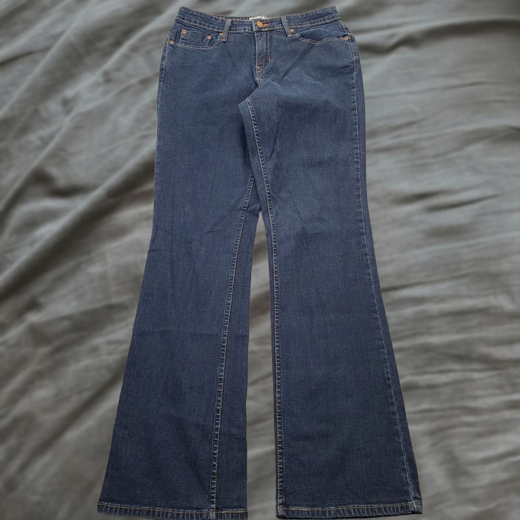 Levi's Levi's Womens Jeans Bootcut Denim Dark Wash 10L Blue Low Rise Stretch High Waist 31.75 Inseam 5-Pocket Size 32" / US 10 / IT 46 - 1 Thumbnail