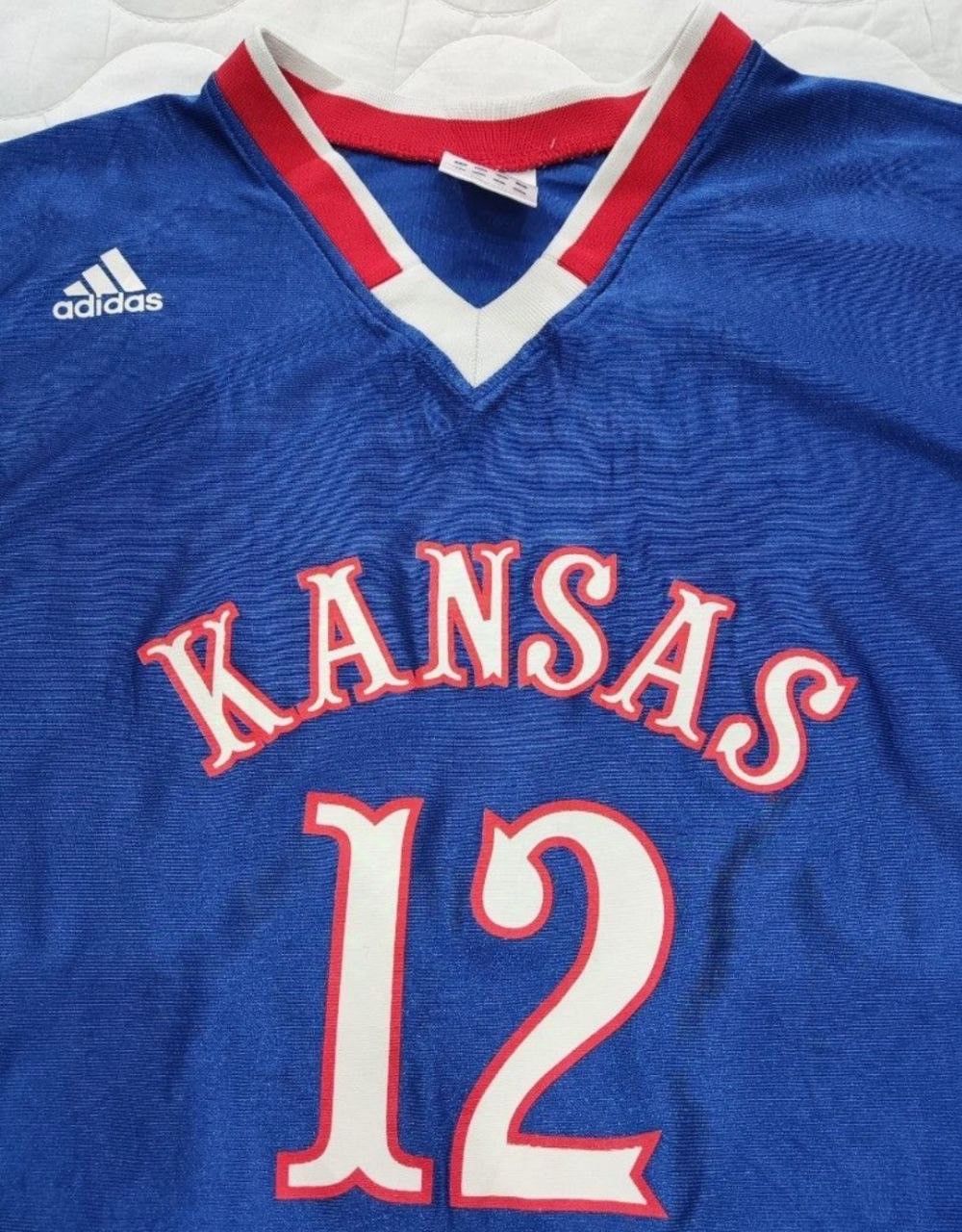 Adidas × NBA × Vintage Authentic Adidas Vintage KU Kansas NBA #25 Danny Manning Size US XL / EU 56 / 4 - 2 Thumbnail