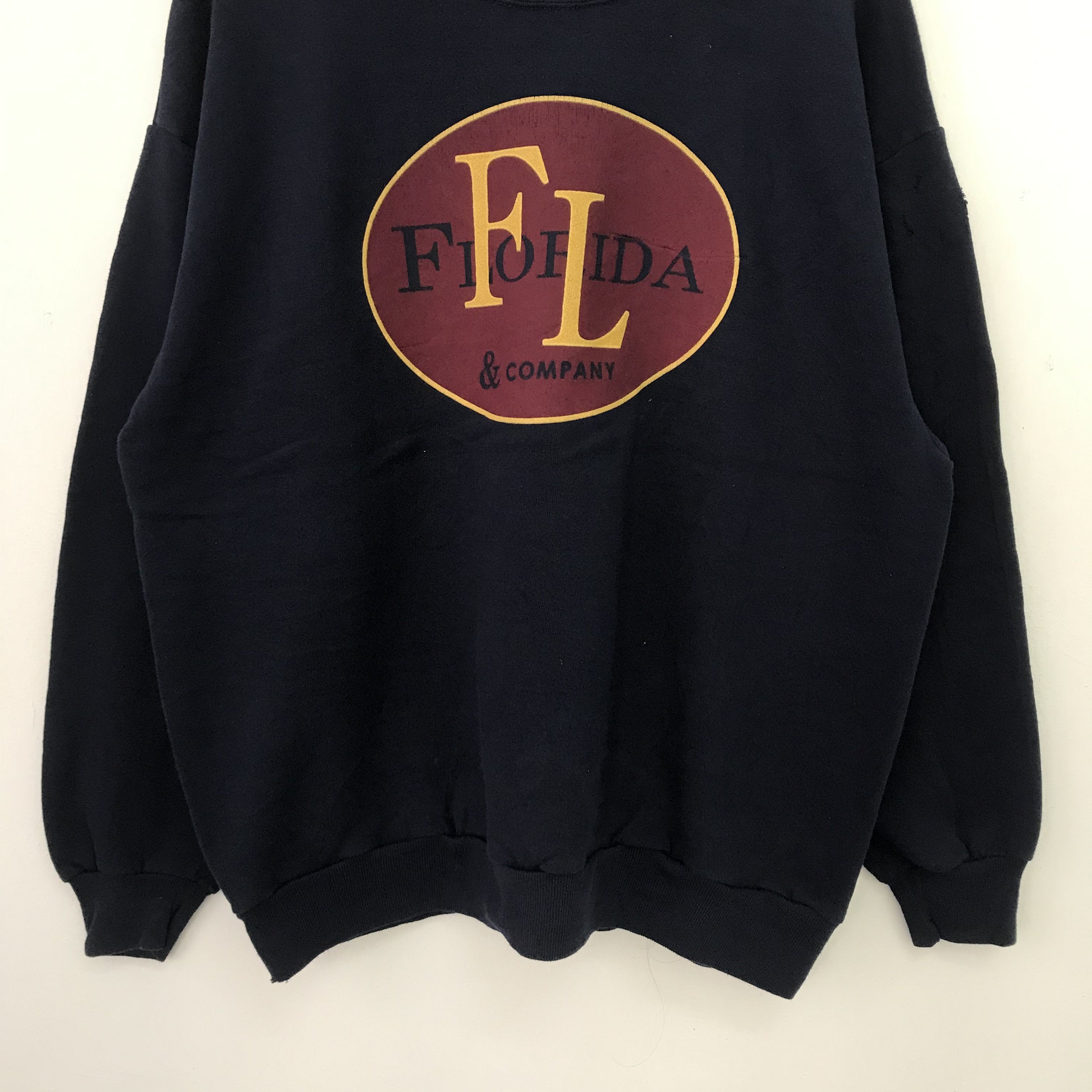 Vintage Vintage 90's Florida Blue Sweatshirt - 419 Size US XL / EU 56 / 4 - 3 Thumbnail