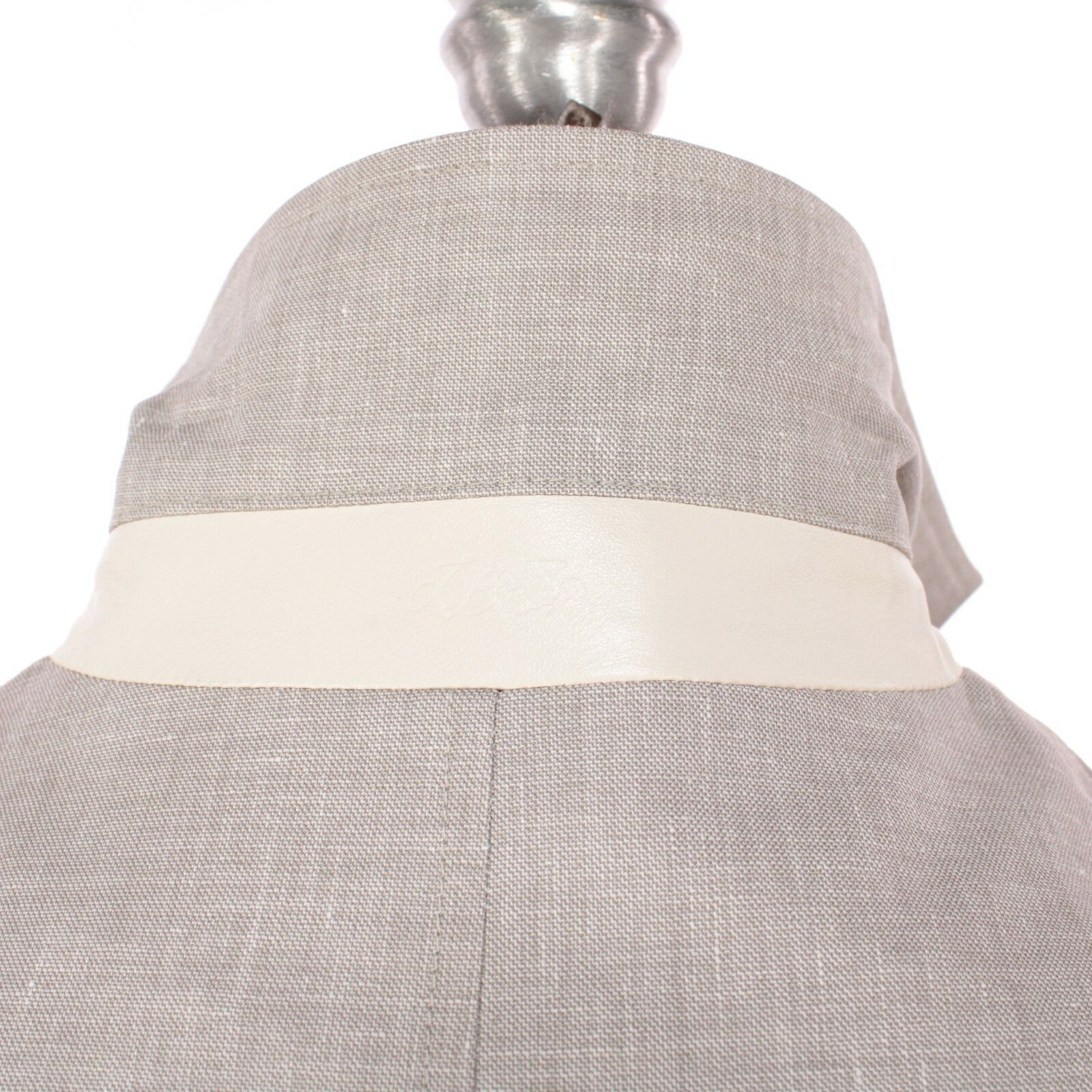 Luciano Barbera Luciano Barbera Coat Size M US In Beige Linen Blend Size US M / EU 48-50 / 2 - 7 Thumbnail
