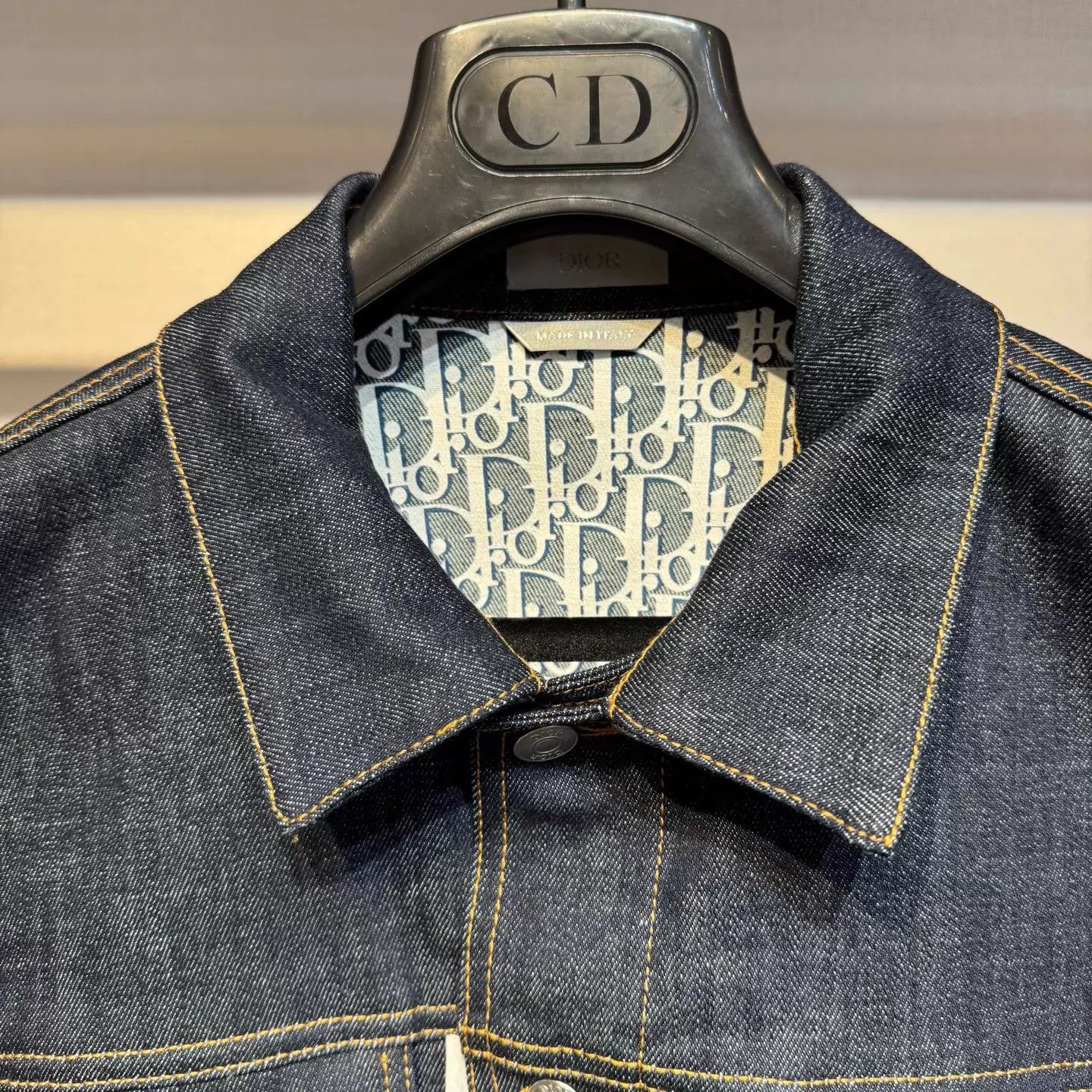 Dior Dior Oblique Full Lined Denim Jacket 52 New Size US L / EU 52-54 / 3 - 4 Thumbnail