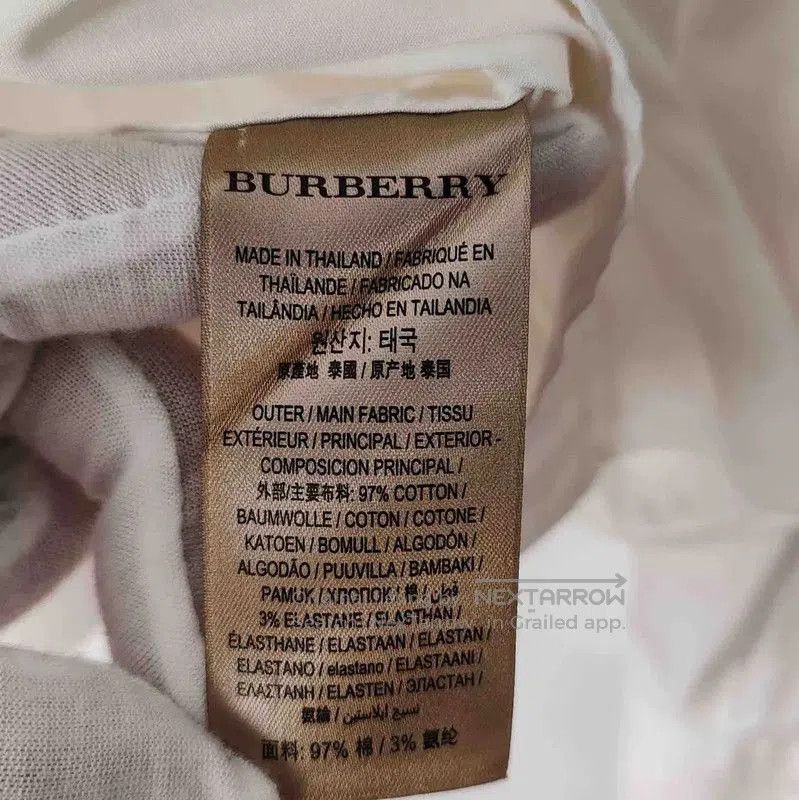 Burberry Burberry White Cotton Long Sleeve Shirt. Size US L / EU 52-54 / 3 - 4 Thumbnail