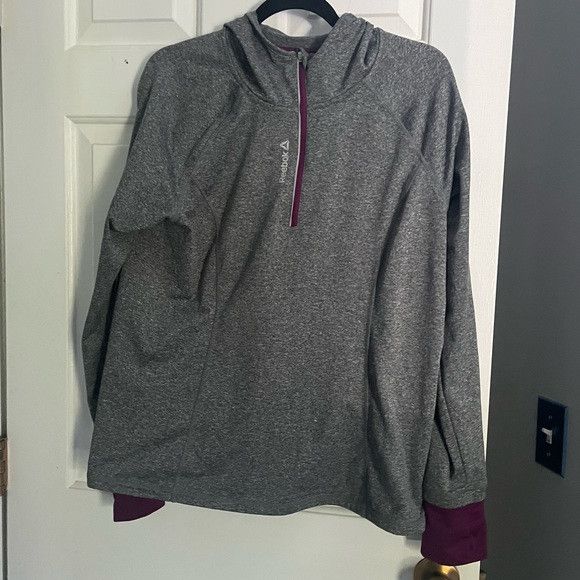 Reebok Reebok women's hoodie gray with purple accent Size XL / US 12-14 / IT 48-50 - 1 Thumbnail