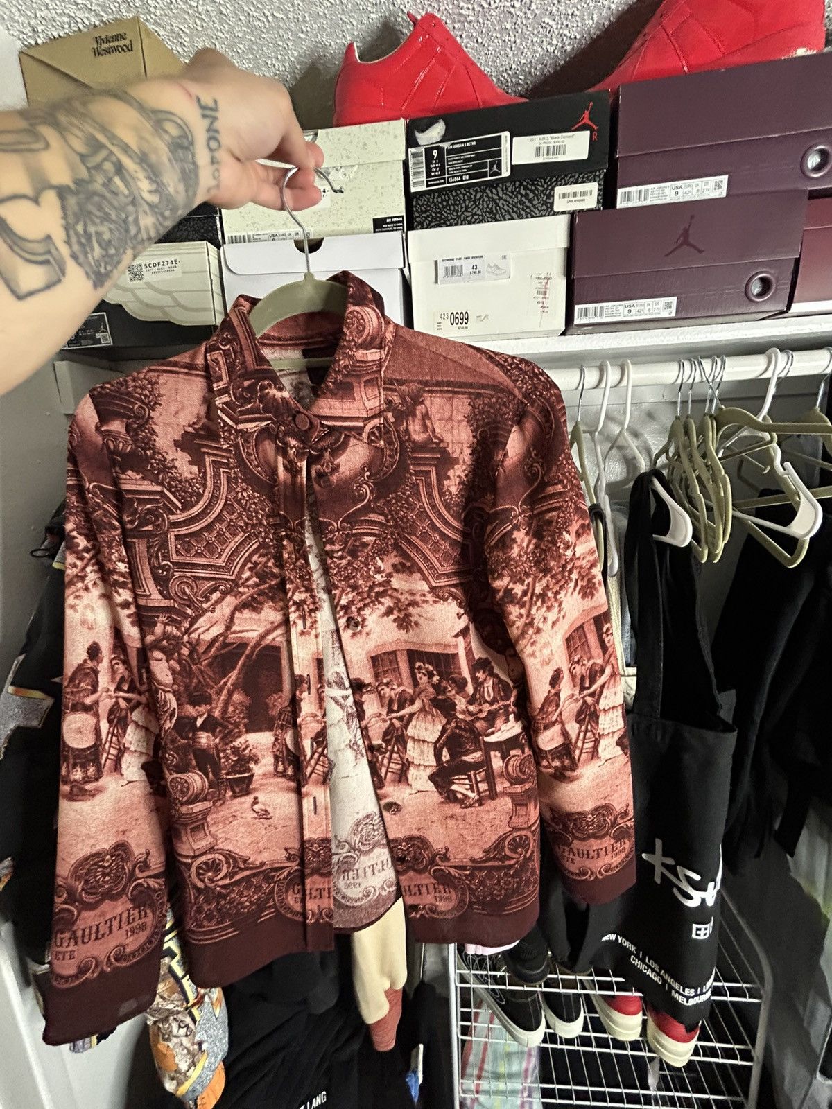 Jean Paul Gaultier Jean Paul Gaultier S/S 1998 Frida Khalo Mesh Size US S / EU 44-46 / 1 - 1 Thumbnail