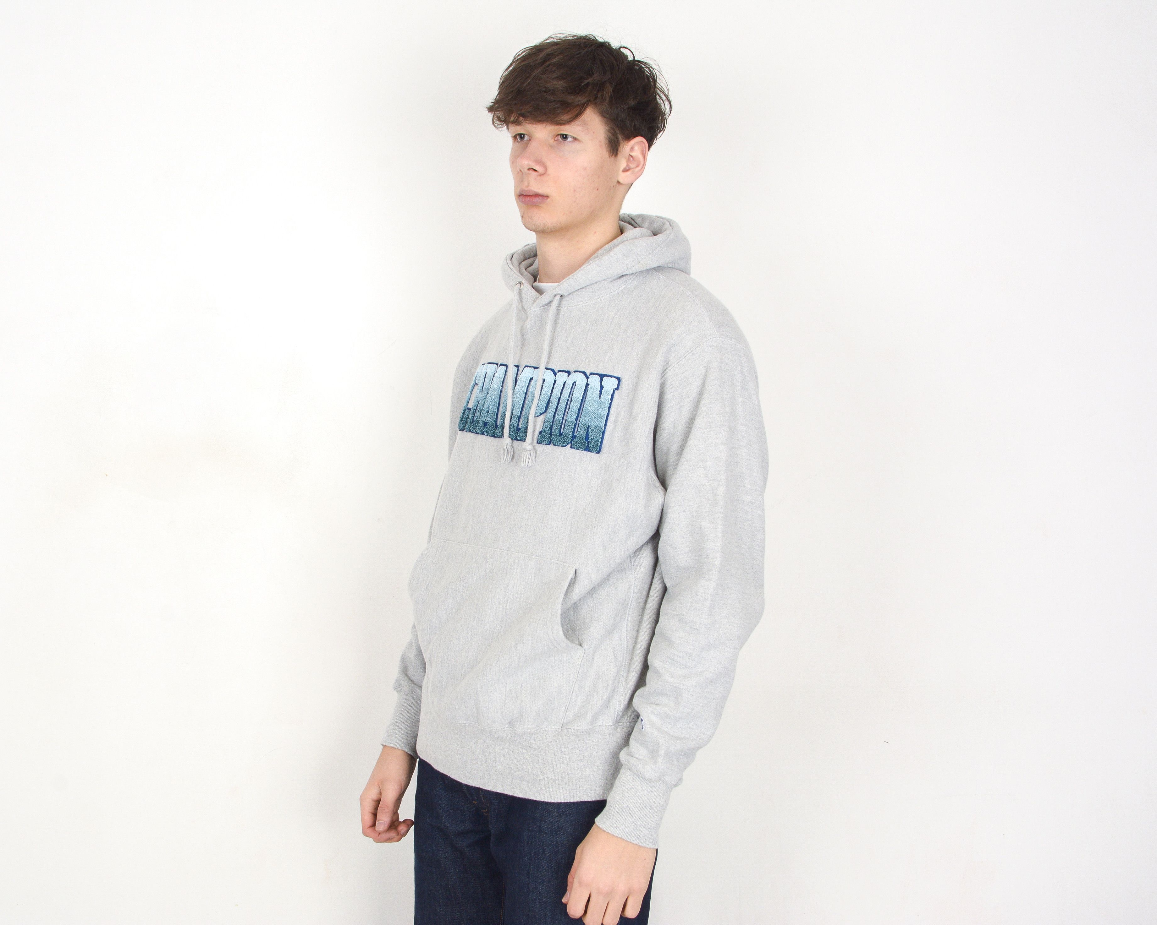 Champion Reverse Weave L Hoodie Spellout Sweatshirt Jumper Sweater Size US L / EU 52-54 / 3 - 3 Thumbnail