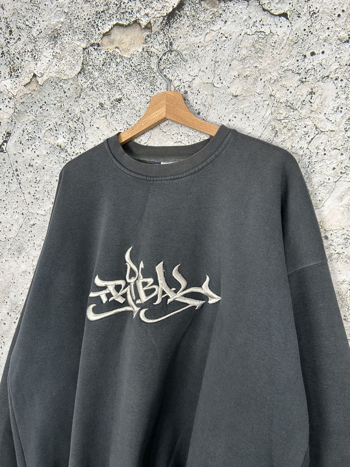 Vintage Tribal Affliction Rap Boxy Crewneck Baggy 90 Skate