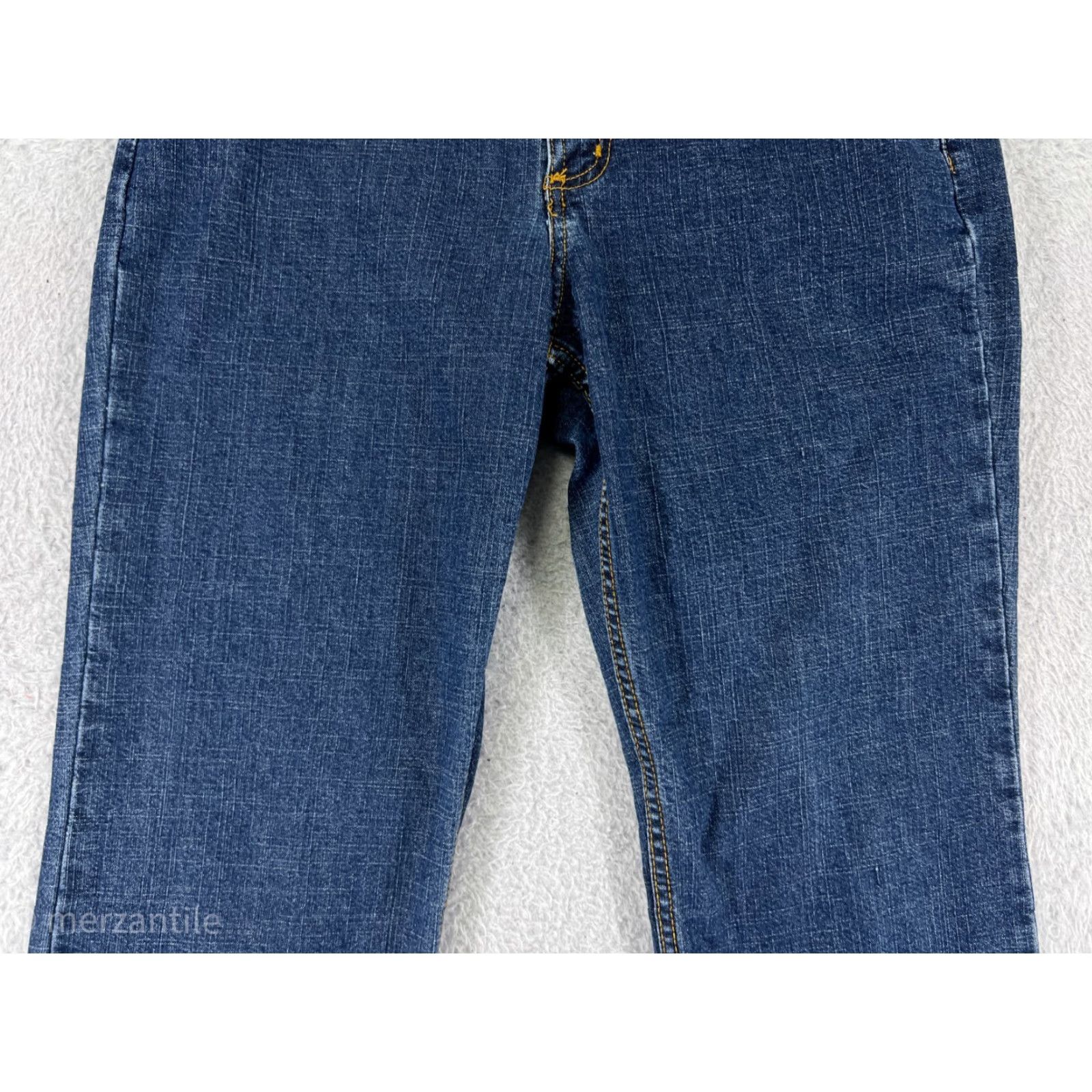 Denime Cruel Jeans Womens 9 Bootcut Denim Blue Medium Wash Cotton 5-Pocket Regular Inseam 31 in Women's Jeans Cruel Brand Adult Womens Jeans Size 30" / US 8 / IT 44 - 6 Thumbnail