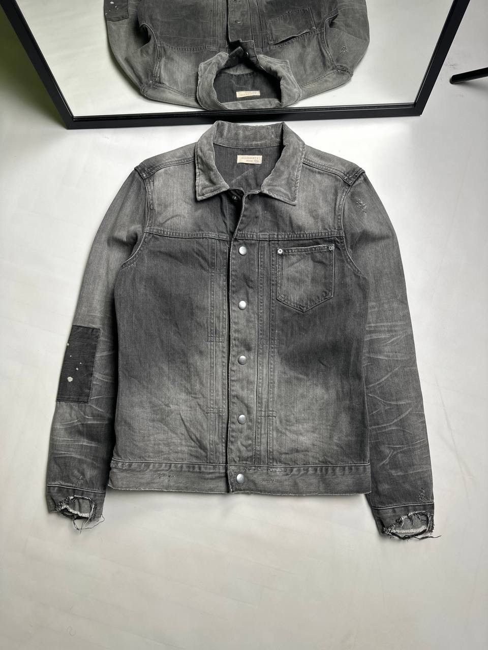 Allsaints Allsaints Distress Denim Jacket Paited Ami Vibe Size US M / EU 48-50 / 2 - 1 Thumbnail