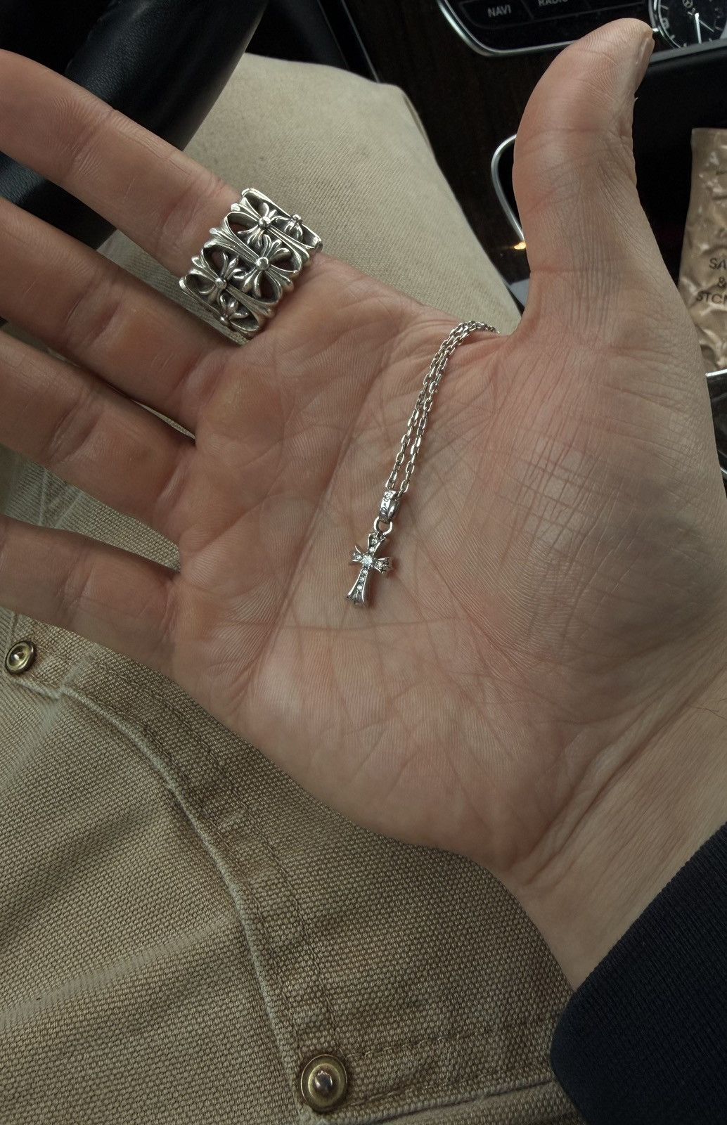 Chrome Hearts Chrome Hearts Babyfat Pendant White Gold Size ONE SIZE - 5 Thumbnail
