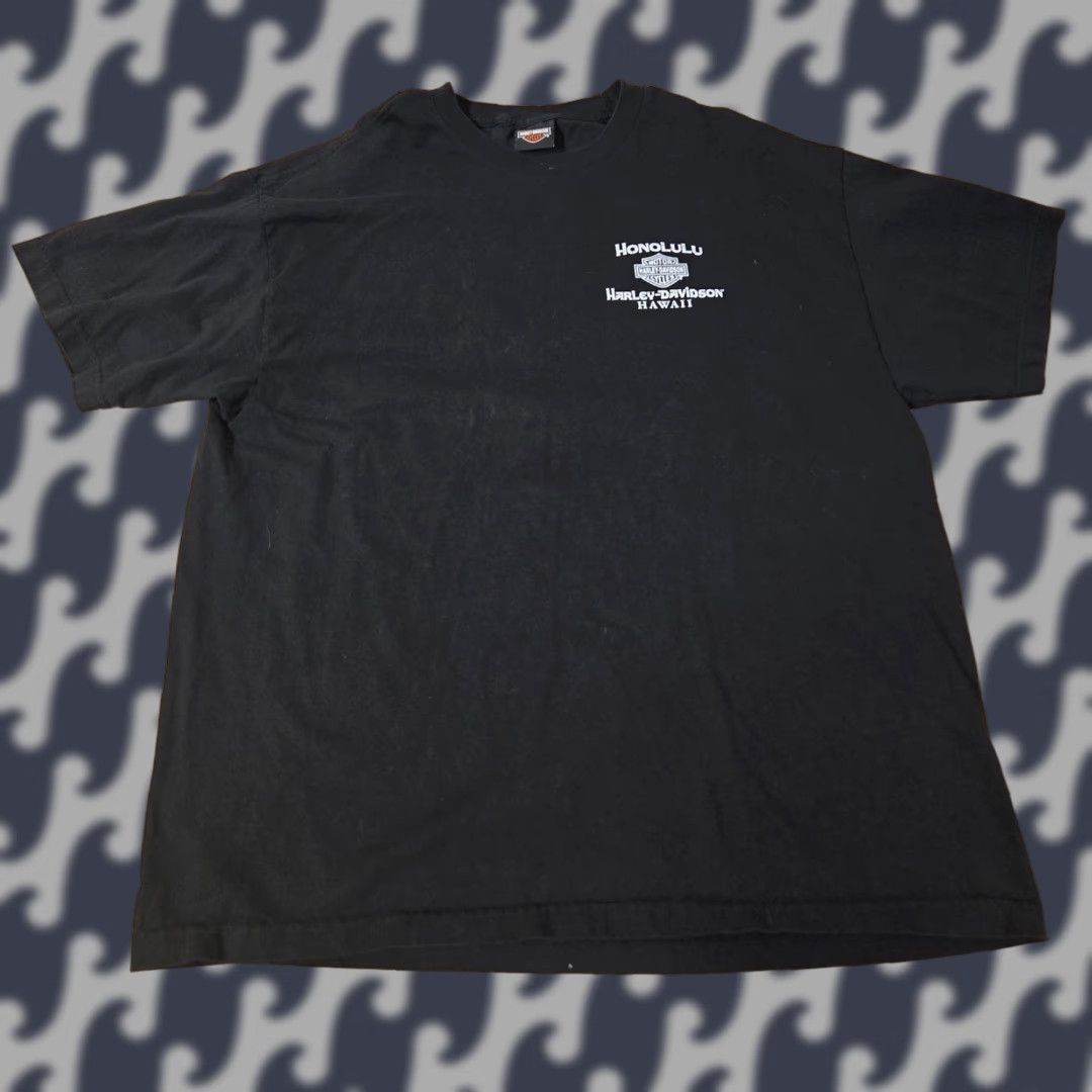 Harley Davidson Harley-Davidson Shirt Mens 2XL Black Honolulu Hawaii Motorcycle Beach Graphic 2014 Size US XXL / EU 58 / 5 - 1 Thumbnail