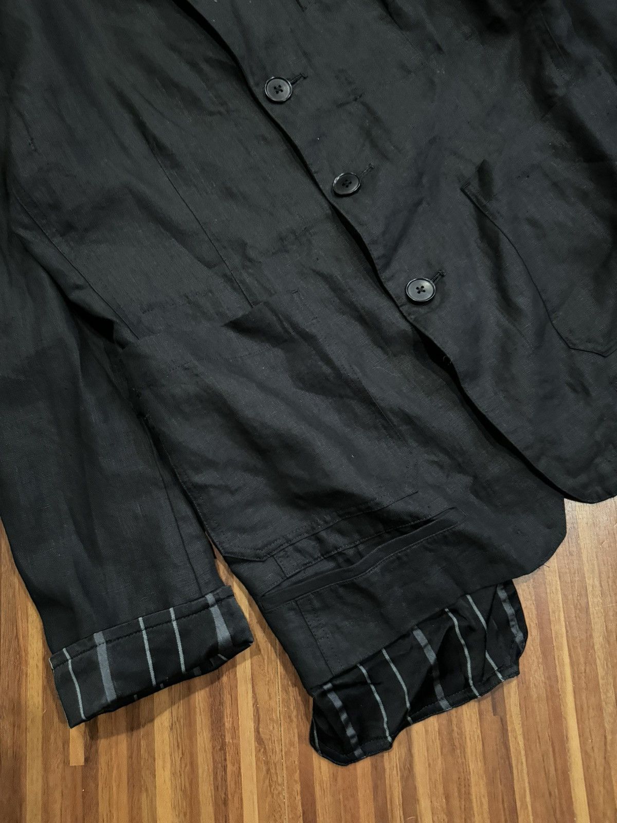 Yohji Yamamoto Yohji Yamamoto | Chinese Blazer Size 38L - 6 Thumbnail