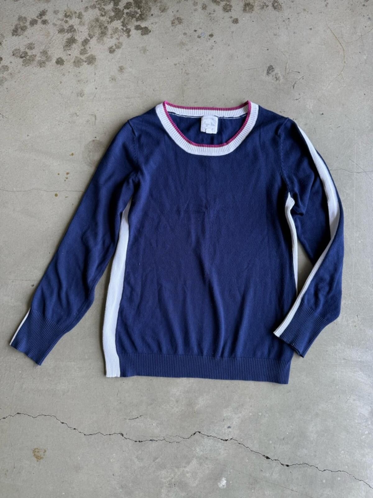 Other Hippie Rose / Side Stripe Knit Sweater / Navy Size XL / US 12-14 / IT 48-50 - 3 Thumbnail