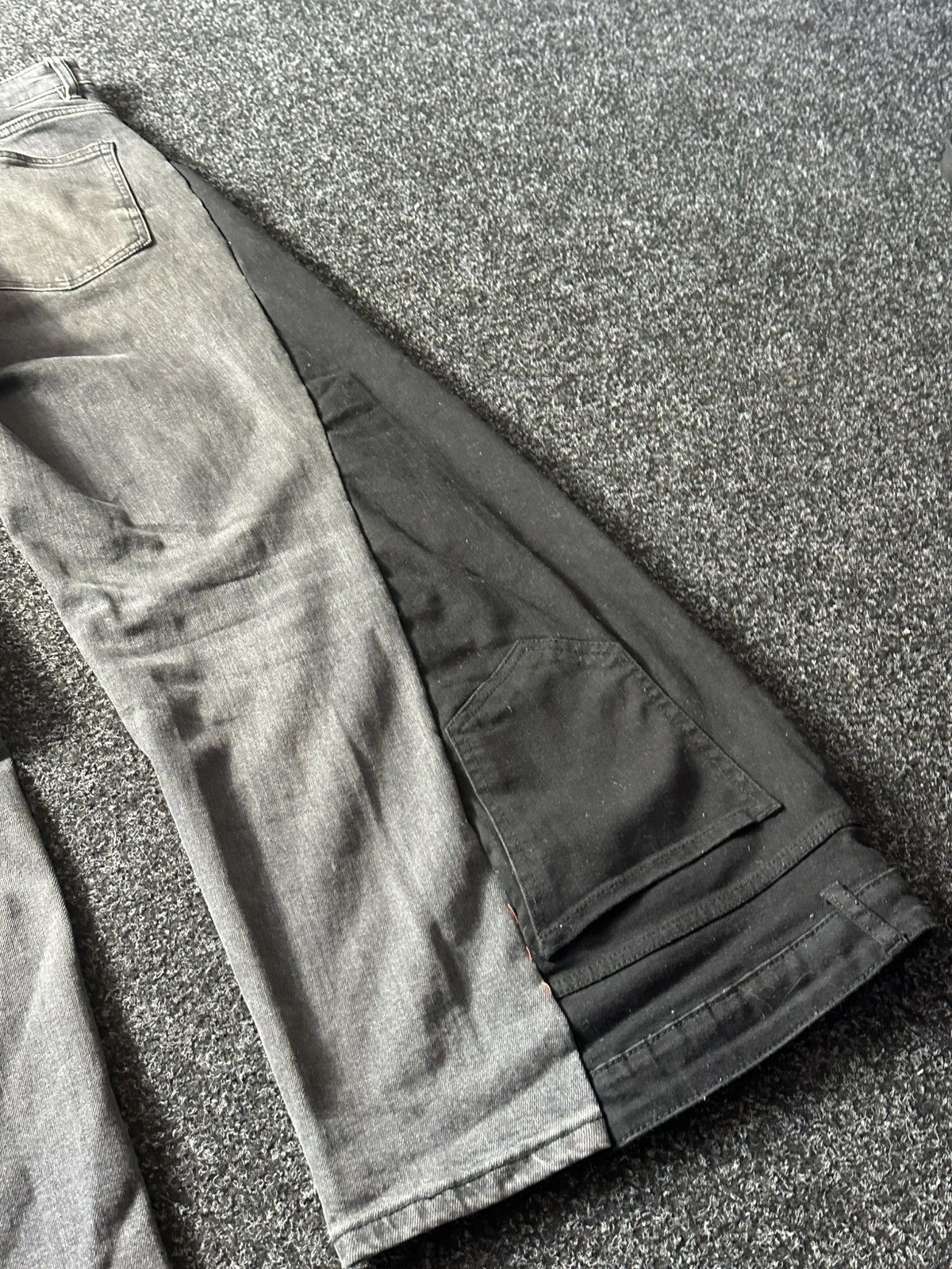 If Six Was Nine 🚨GRAIL CUSTOM DENIM JEANS 2in1 ULTRA BAGGY Y2K JAPANESE STYL Size US 34 / EU 50 - 13 Thumbnail