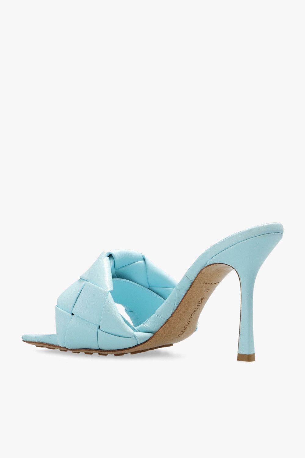 Bottega Veneta o1loc1c0824 608854 Lido Mules in Light Blue Size US 7 / IT 37 - 5 Thumbnail