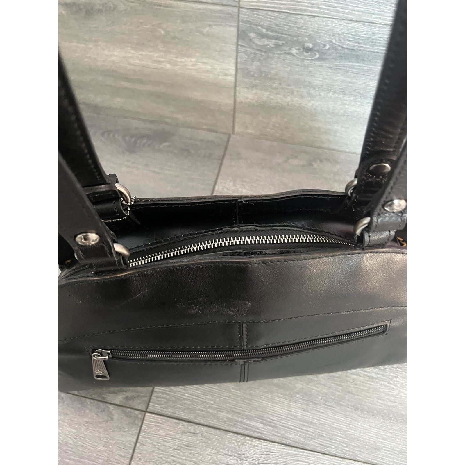 Patricia Nash Patricia Nash Oval Satchel Heritage black bag A399509 Size ONE SIZE - 10 Thumbnail