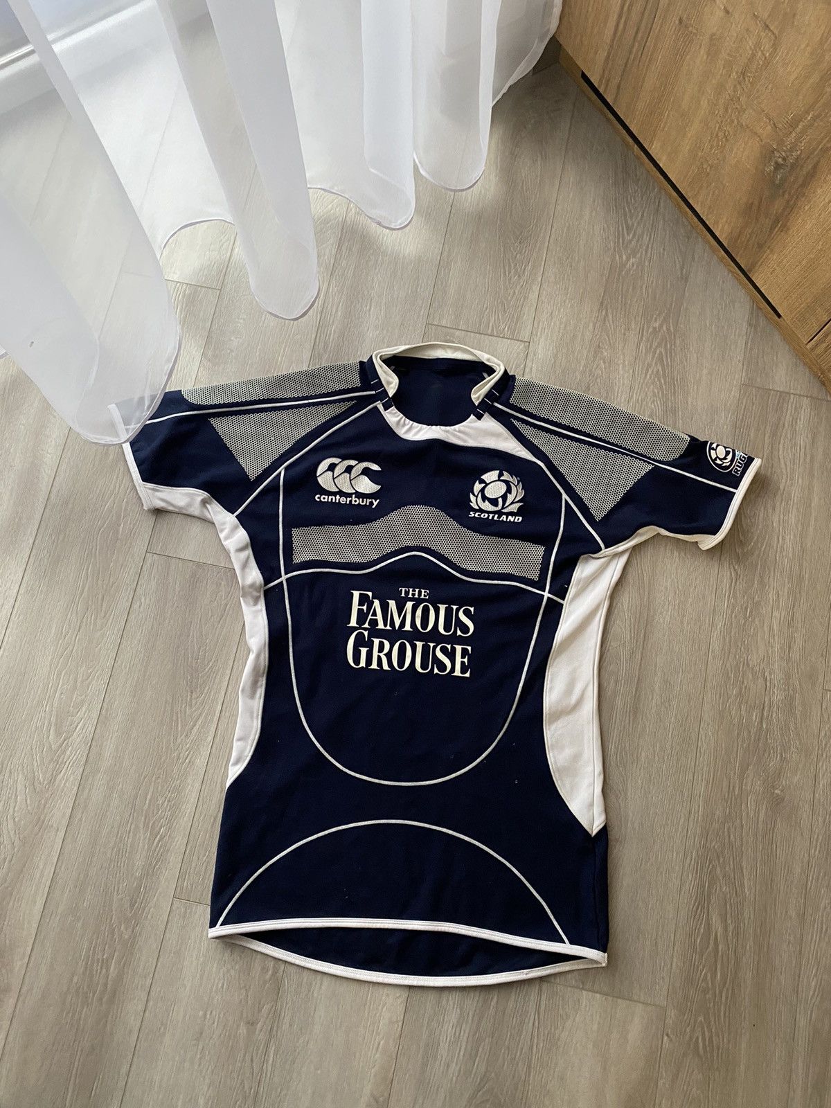 image of Canterbury Of New Zealand Playing Scotland Rugby Shirt 2008 Jersey Canterbury, Men's (Size Large)