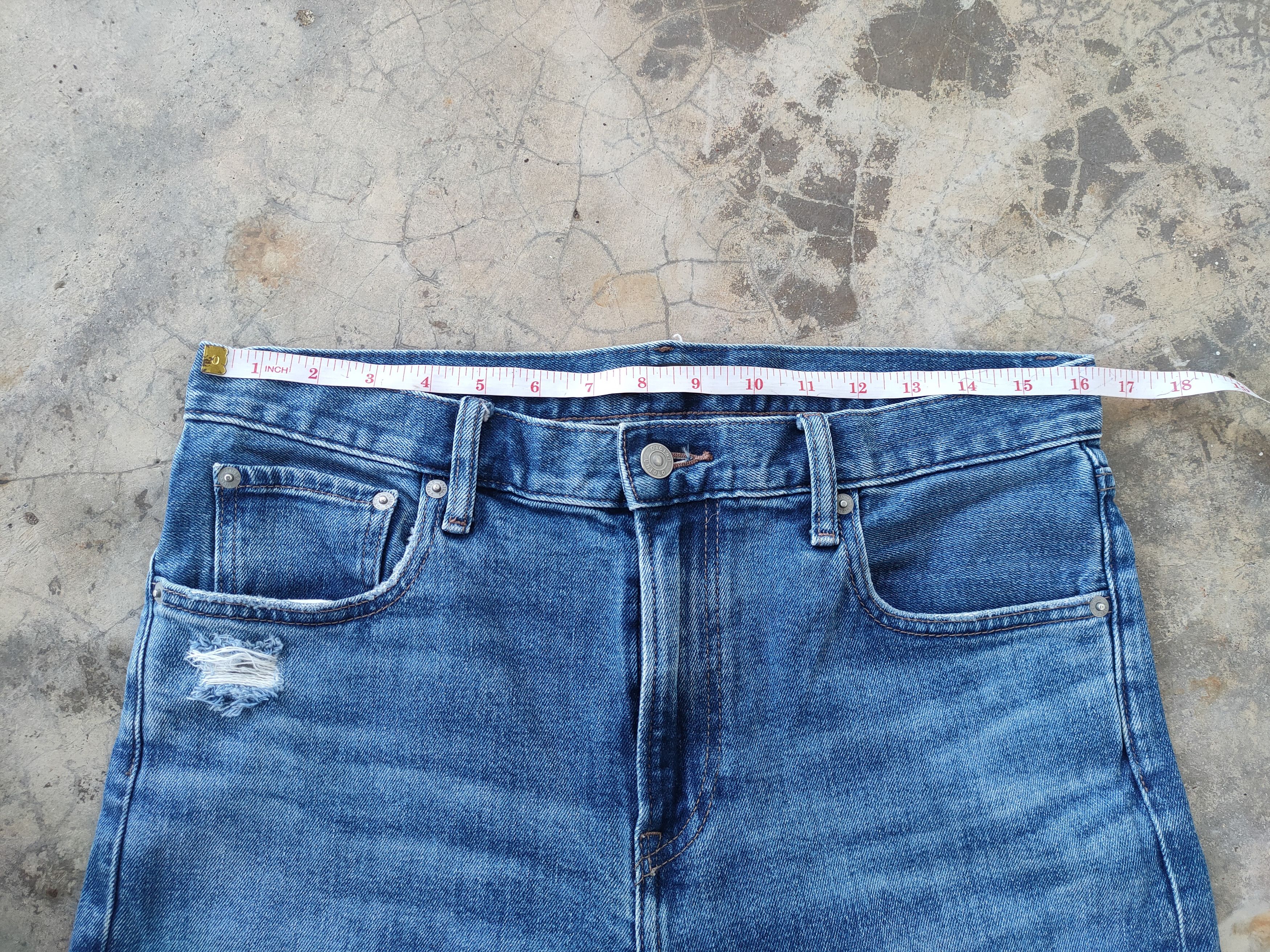 Japanese Brand W32 VINTAGE JAPANESE SKINNY FADED DISTRESSED JEANS PANTS Size US 32 / EU 48 - 7 Thumbnail