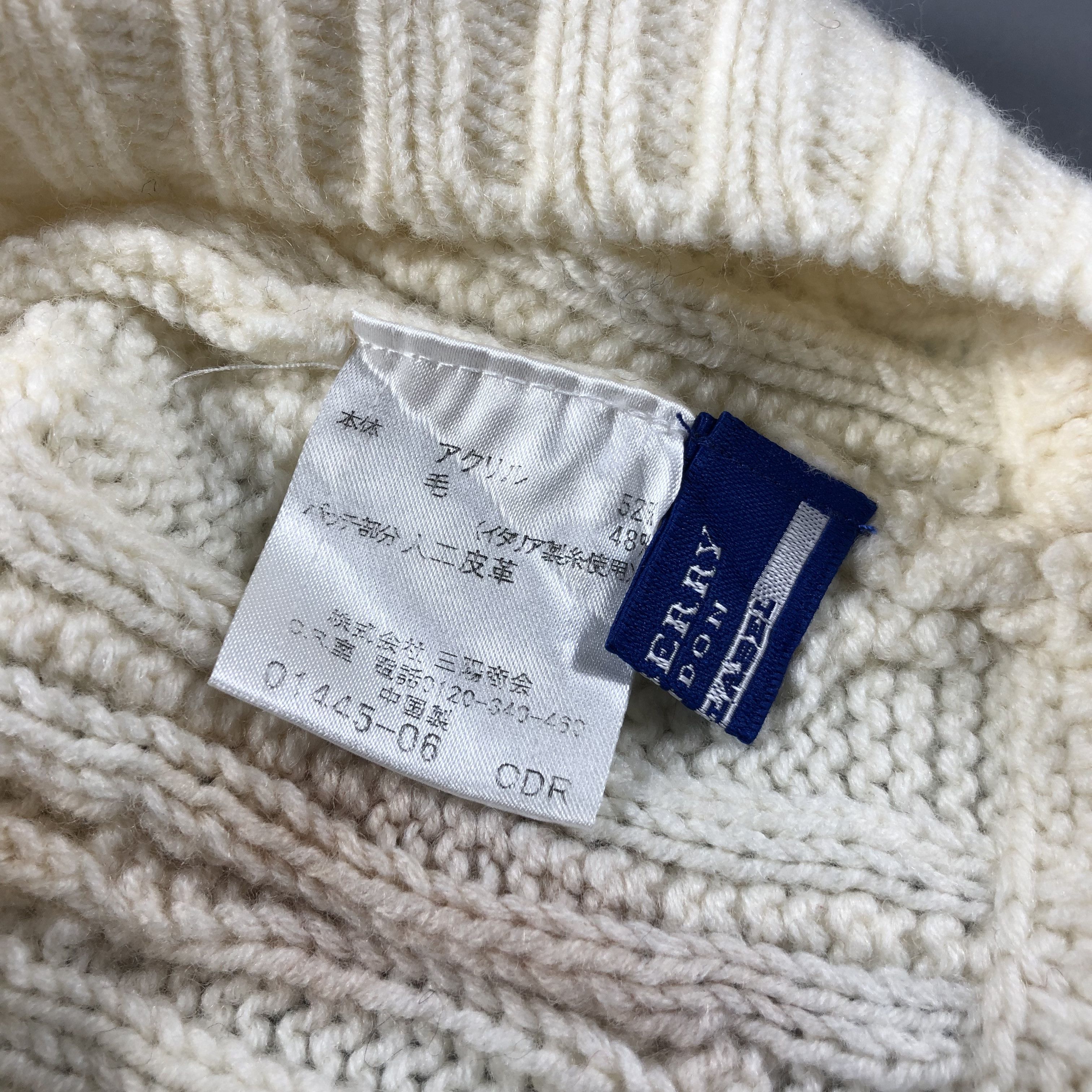 Burberry Burberry Cable Knit Mushroom Beanie Snowcap Snow Hat B927 Size ONE SIZE - 5 Thumbnail