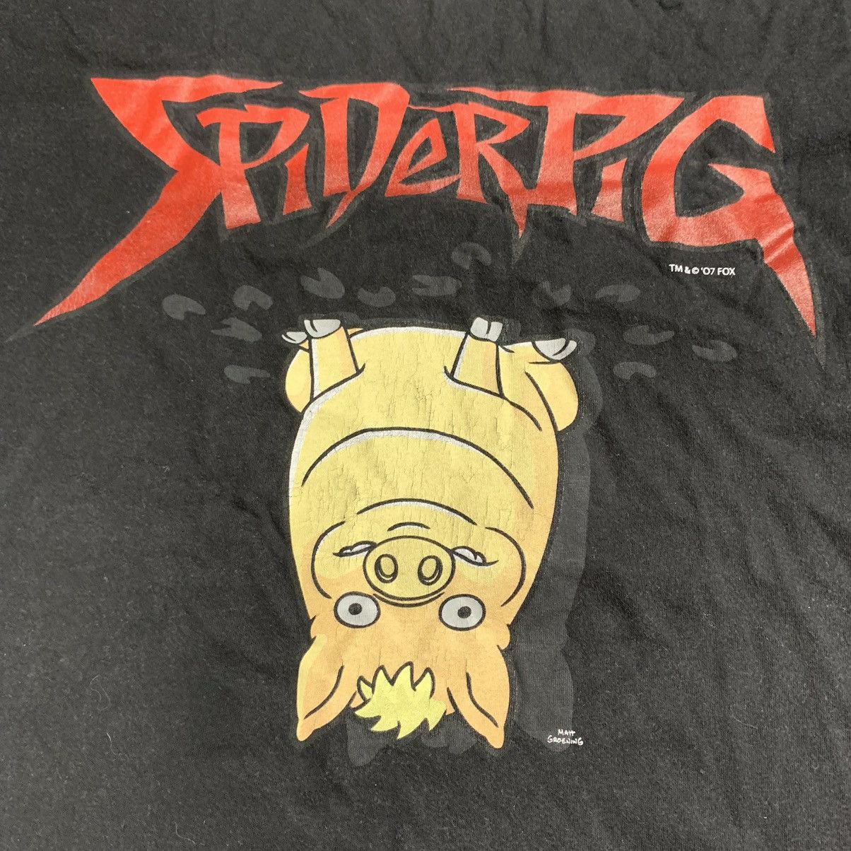 Vintage Vintage 90s Spiderpig Graphic Tee Sun Faded Skate Boxy L Size US L / EU 52-54 / 3 - 3 Thumbnail