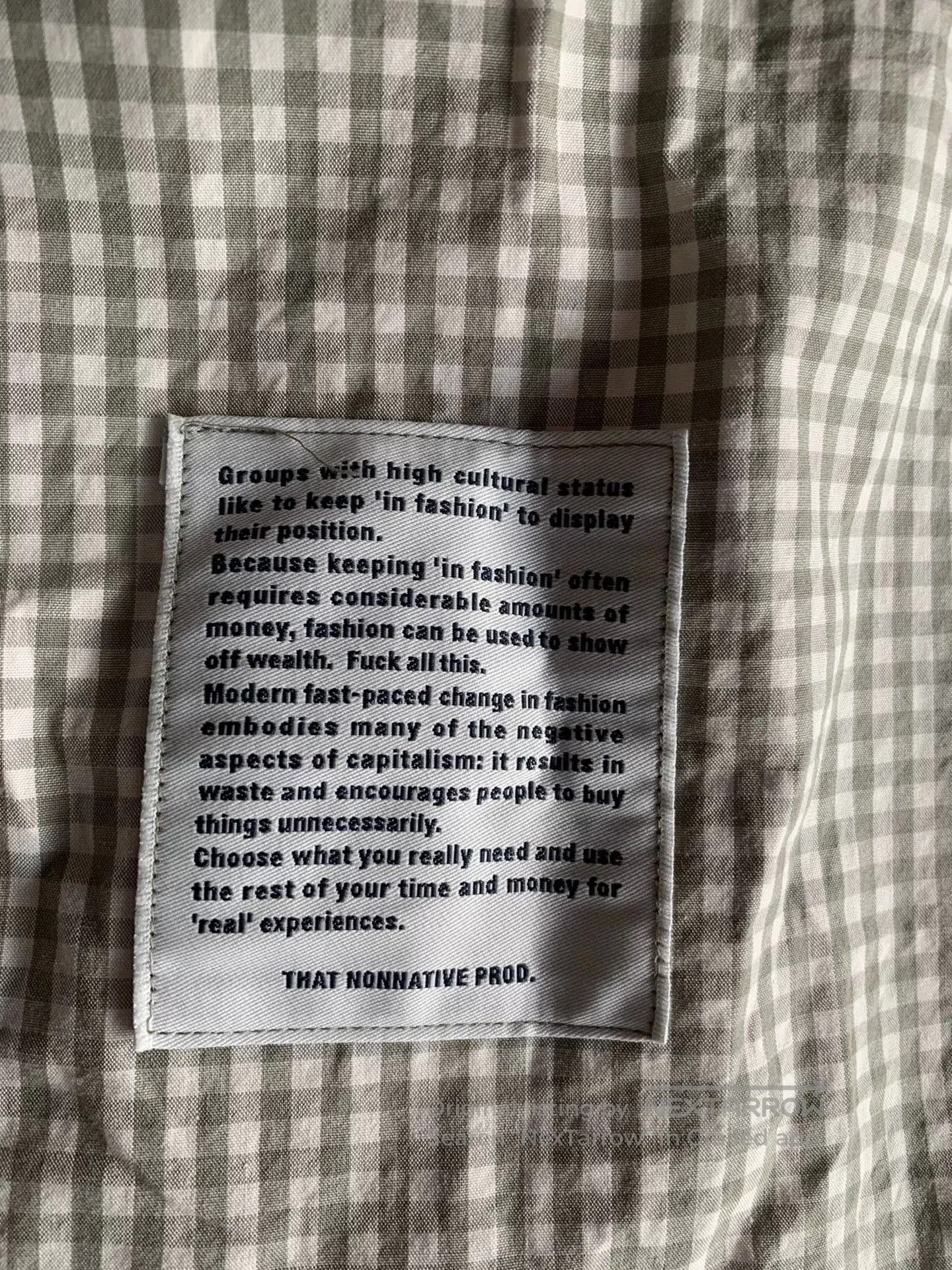 Nonnative nonnative dwelller b.d. shirt cotton check. Size US L / EU 52-54 / 3 - 5 Thumbnail