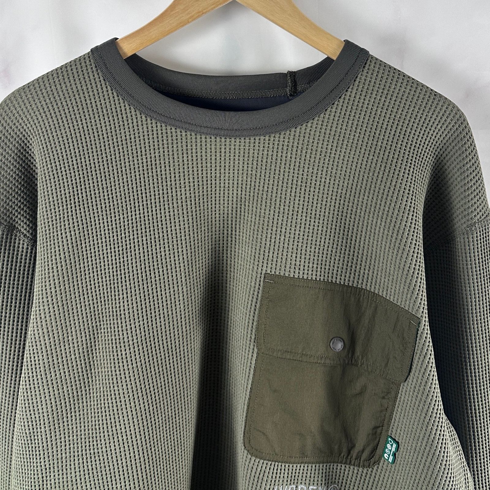 And Wander × HIDDEN Olive PE Waffle Thermal Longsleeve Size US XL / EU 56 / 4 - 2 Thumbnail