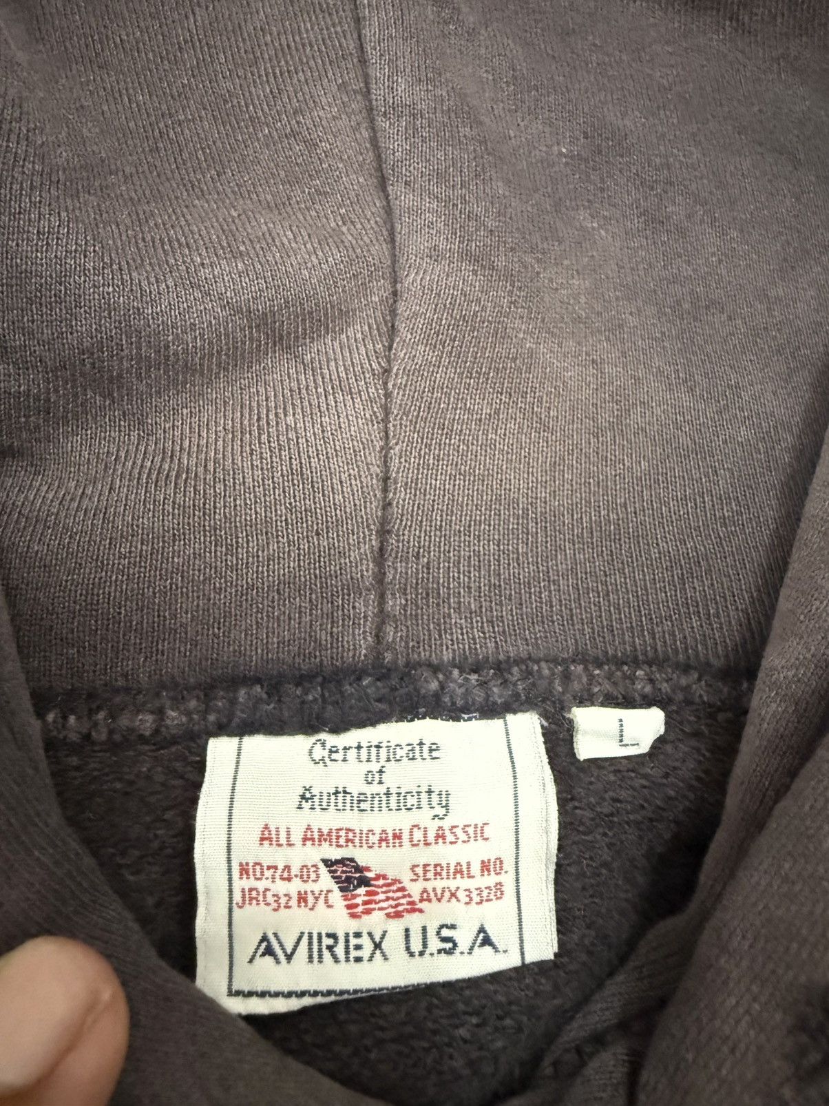 Avirex 🔥 Avirex LTD Athletic Discolored Crazy Distressed Hoodie -L Size US L / EU 52-54 / 3 - 10 Thumbnail