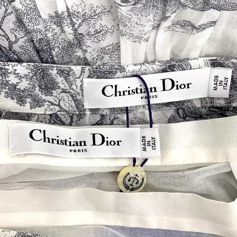 Dior Dior Gray animal jungle printed cotton casual half-length Size 24" / US 00 / IT 34 - 5 Thumbnail