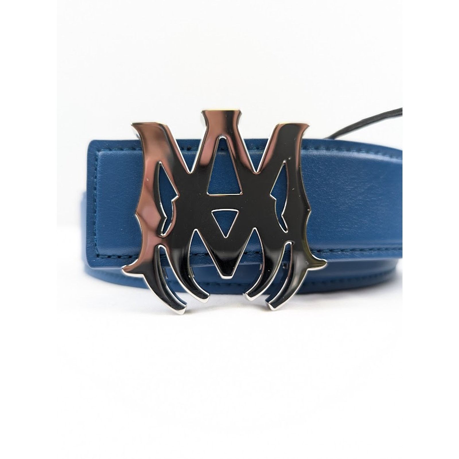 Amiri o1rshd1 Size: 95 / Nappa Belt in Blue Size 36 - 7 Thumbnail
