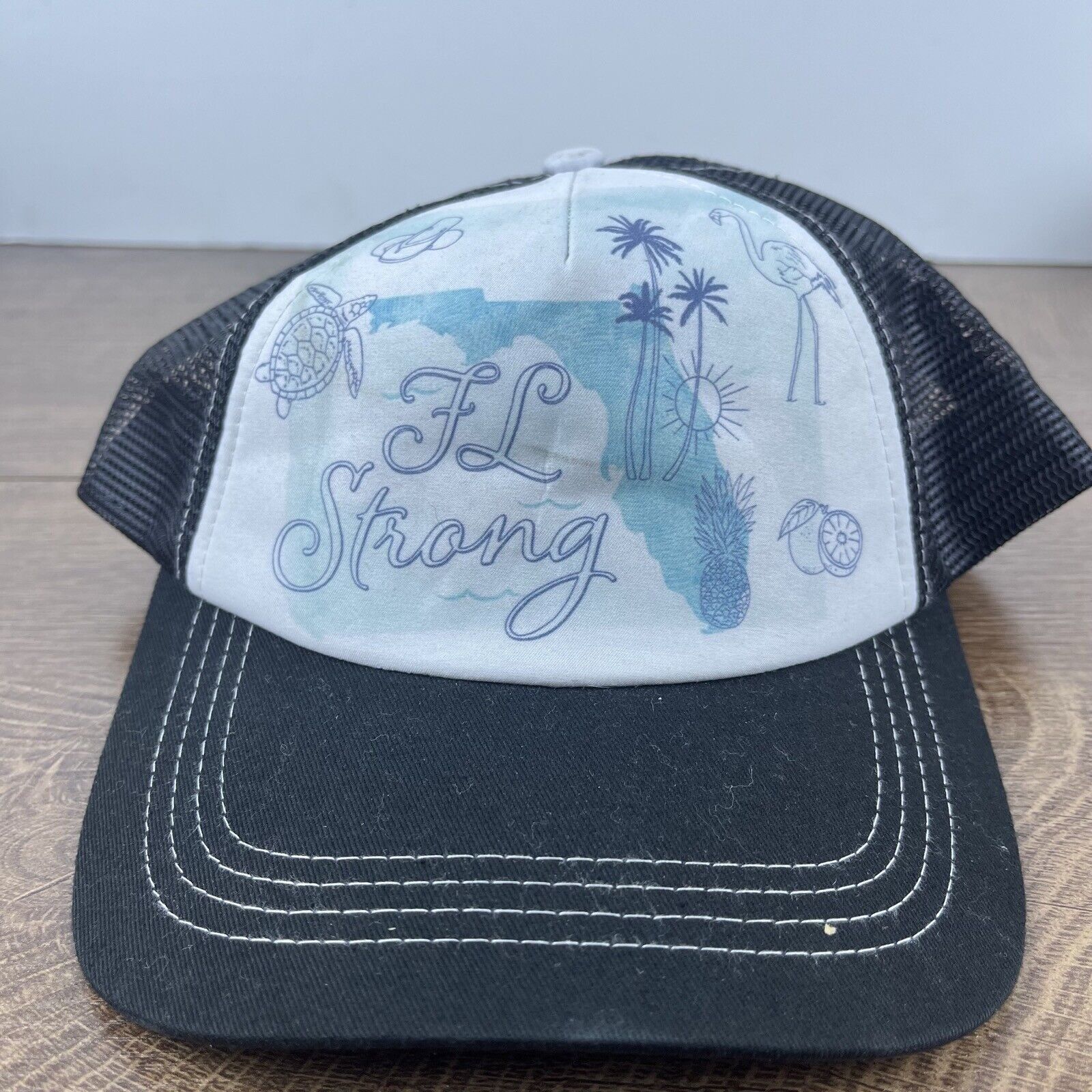 Other Florida Strong Hat Florida Snapback Hat White Adjustable Hat Size ONE SIZE - 1 Thumbnail