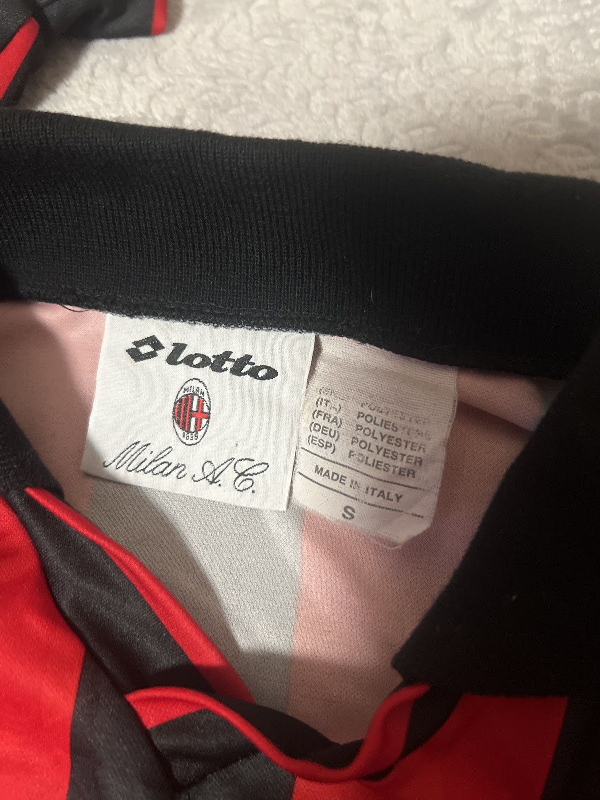 Lotto Sport Vintage AC Milan 1994/1995 Home Jersey Long Sleeve Size US S / EU 44-46 / 1 - 6 Thumbnail