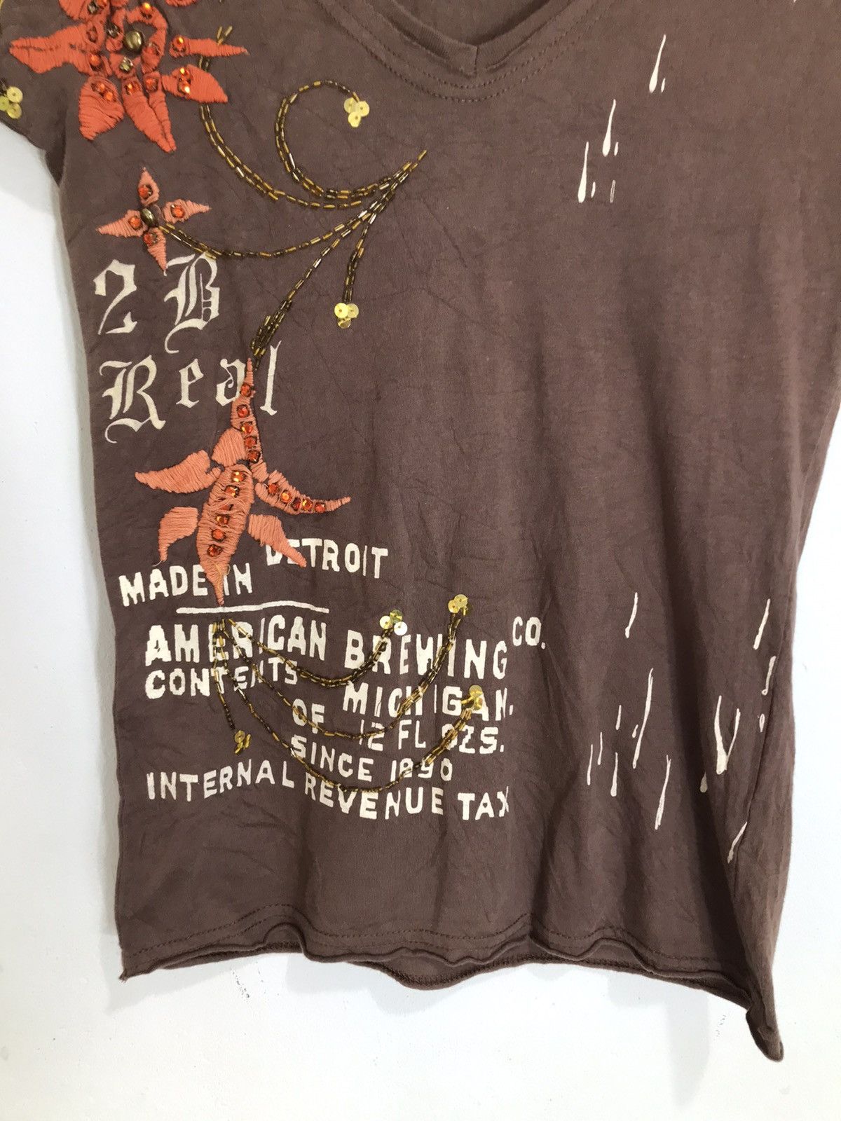 Beauty Beast Crazy Love is real Poem Tees Y2k style Size XS / US 0-2 / IT 36-38 - 3 Thumbnail