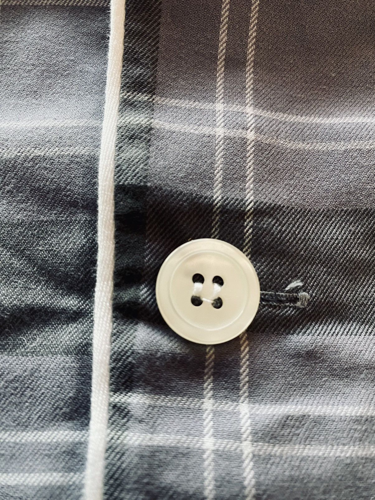 Thom Browne Thom Browne grey/lt grey flannel windowpane check top 2 NWT Size US M / EU 48-50 / 2 - 11 Thumbnail