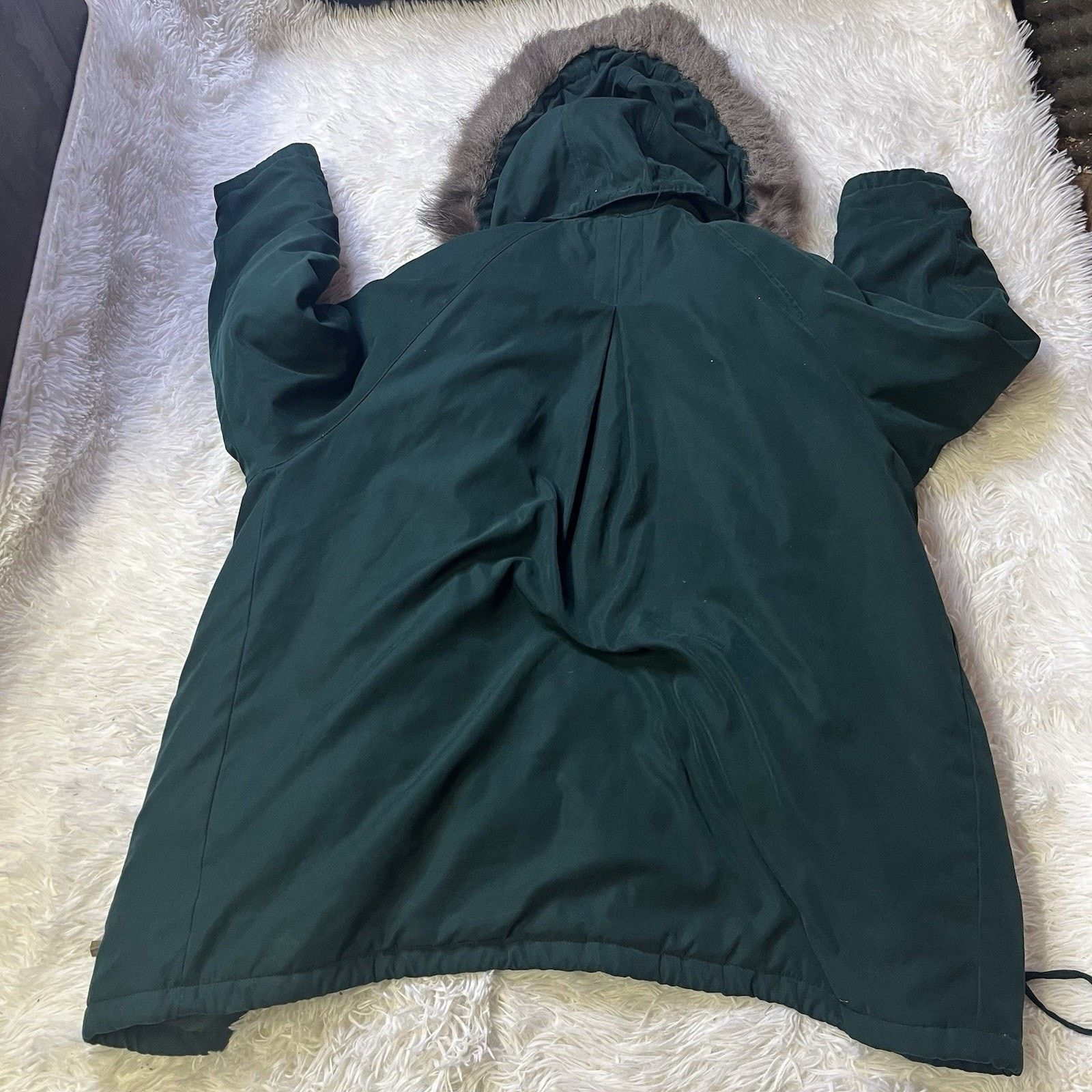 Other CBO New York Parka hooded Faux Fur Green Jacket Coat 2XL Size XXL / US 16-18 / IT 52-54 - 5 Thumbnail