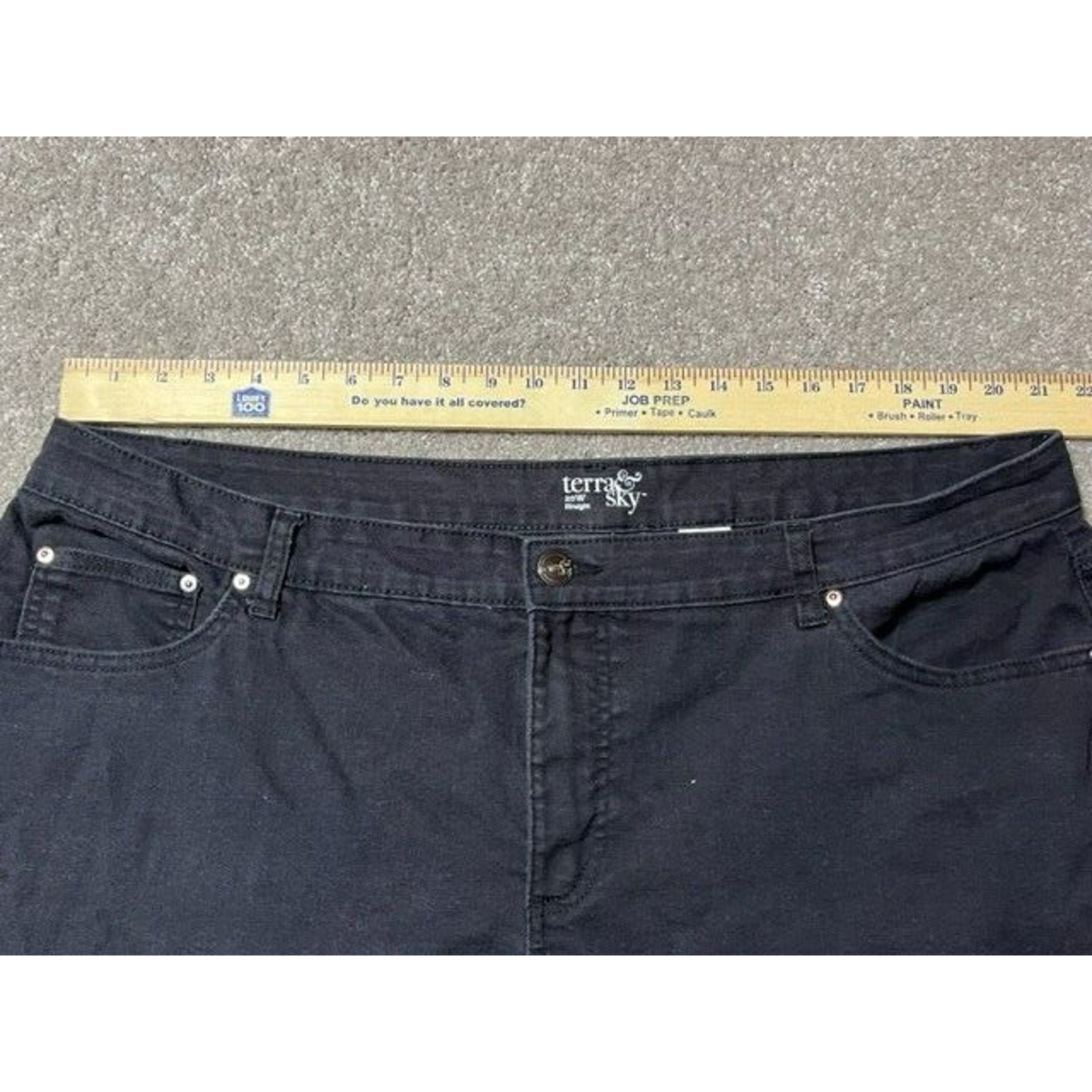 Other Terra & Sky Pants Womens 20W Plus Straight Stretch High Rise Size 42" / US 20 - 3 Thumbnail