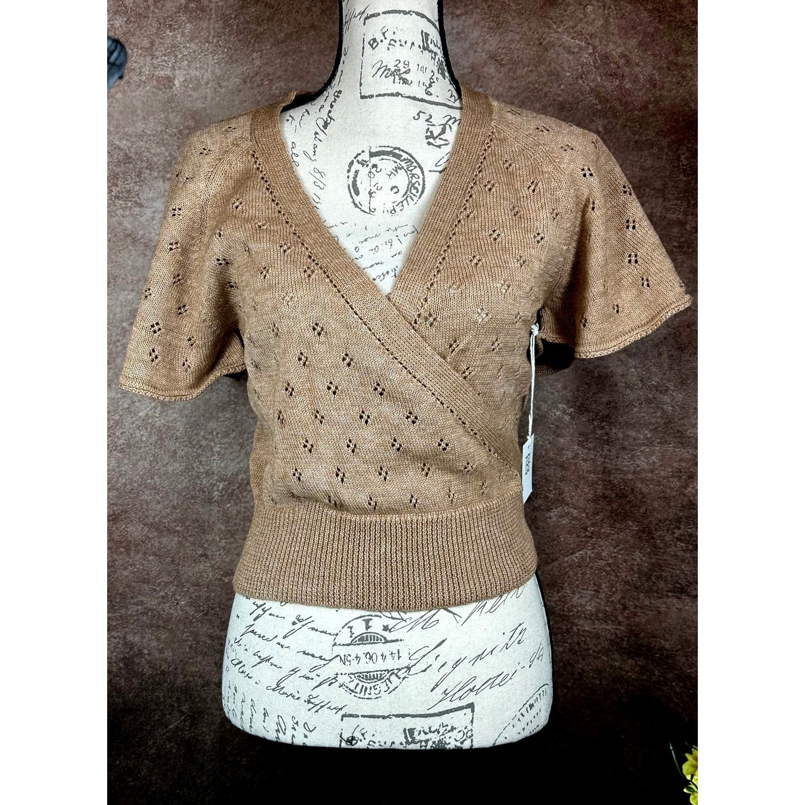 Other St Roche Ballet Top Cotton Superfine Alpaca Caramel L Size L / US 10 / IT 46 - 6 Thumbnail