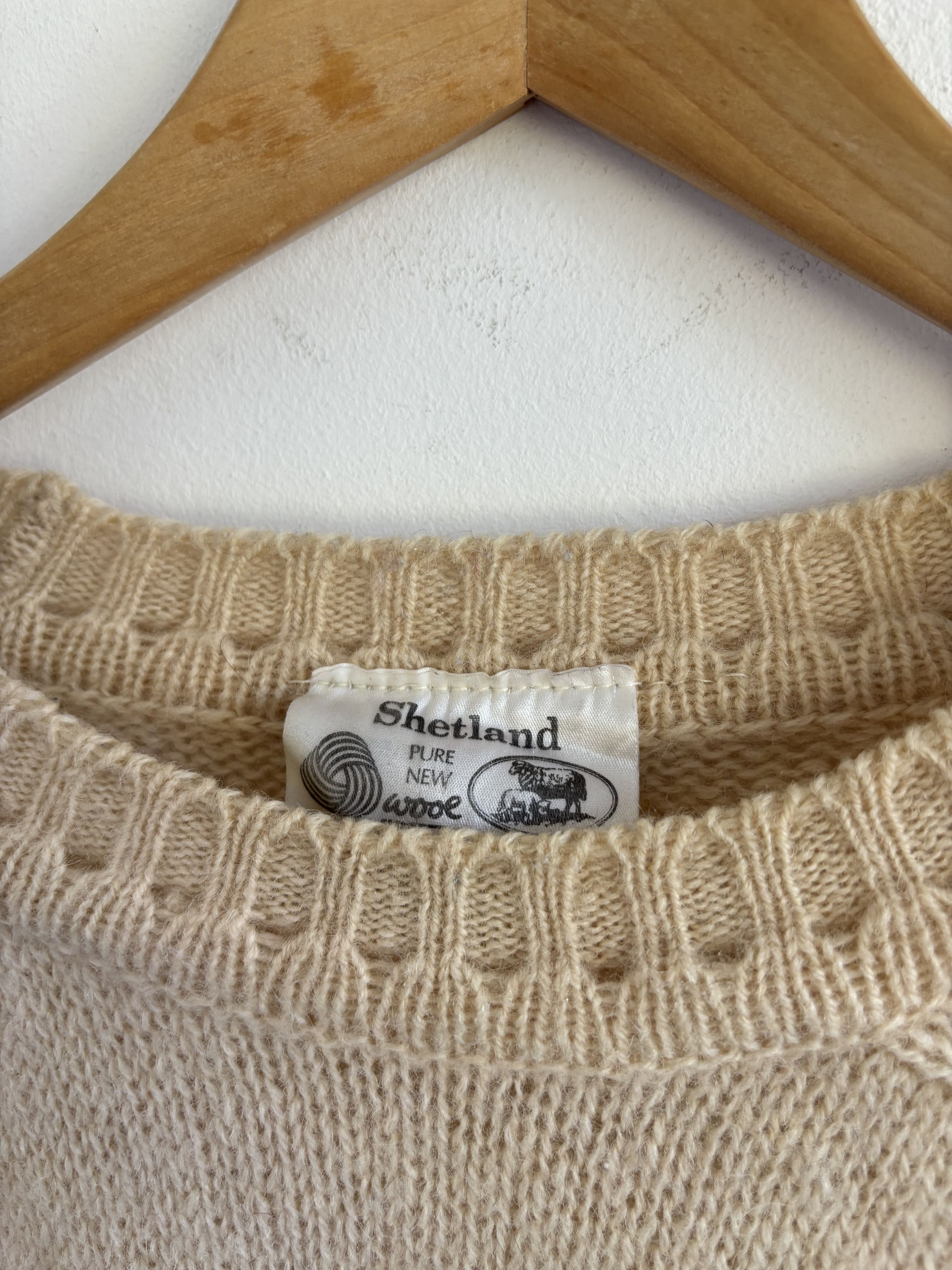 Vintage Vintage Shetland Pure Wool Classic Knitted Sweater Size US L / EU 52-54 / 3 - 4 Thumbnail