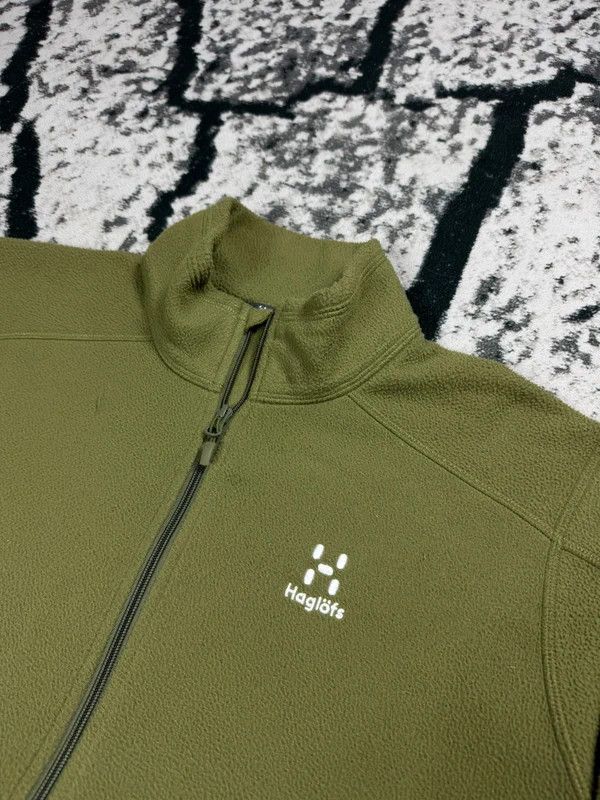 Haglofs Haglofs green khaki M outdoor fleece zip jacket Size US M / EU 48-50 / 2 - 3 Thumbnail