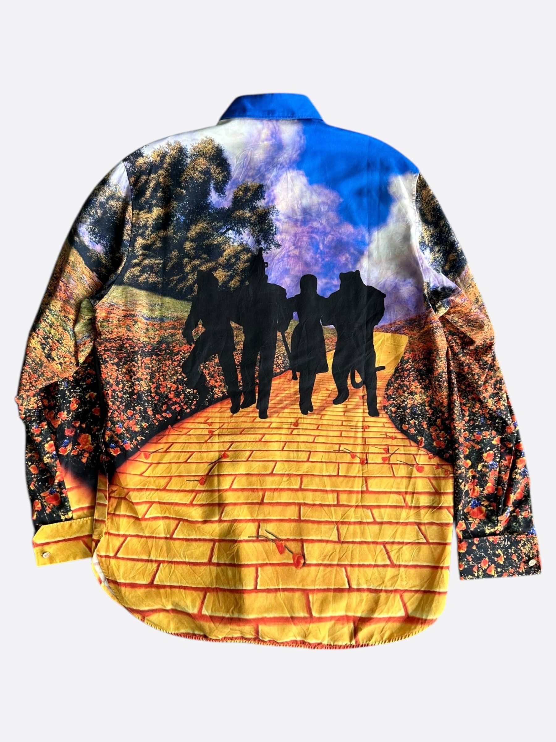 Louis Vuitton Louis Vuitton OZ Multicolor Brick Road Silk Button Up Shirt Size US XS / EU 42 / 0 - 2 Thumbnail