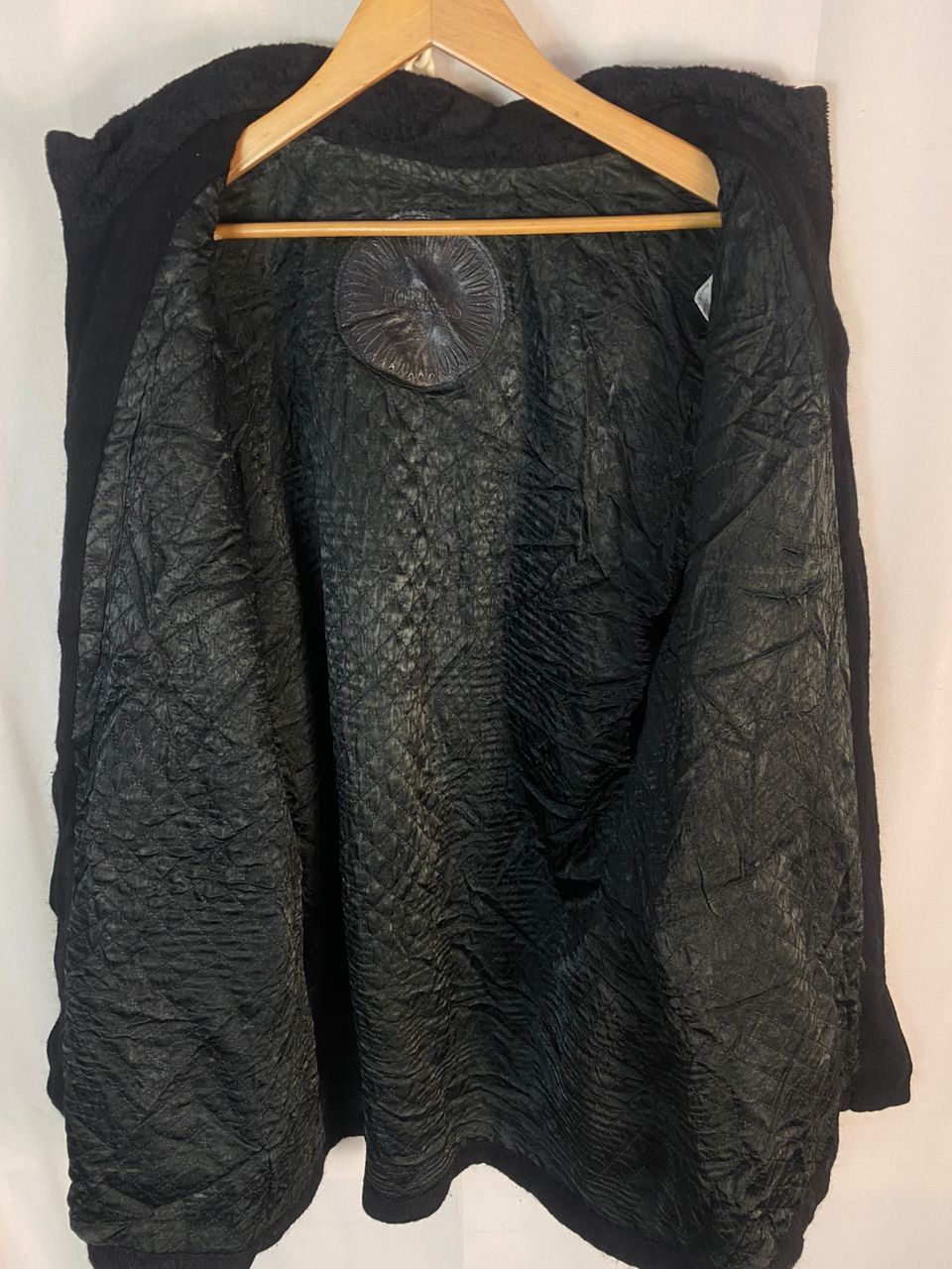 Designer × Torras Unisex🔥Torras wool/leather printed zipper jacket Size US M / EU 48-50 / 2 - 8 Thumbnail