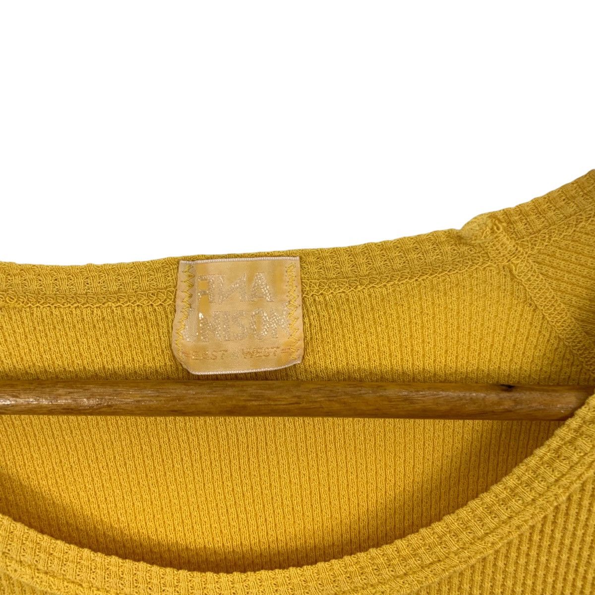 Other Vintage RNA JAPAN PUNK Slim Fit Yellow Plain Tee Shirt Top Size XS / US 0-2 / IT 36-38 - 5 Thumbnail