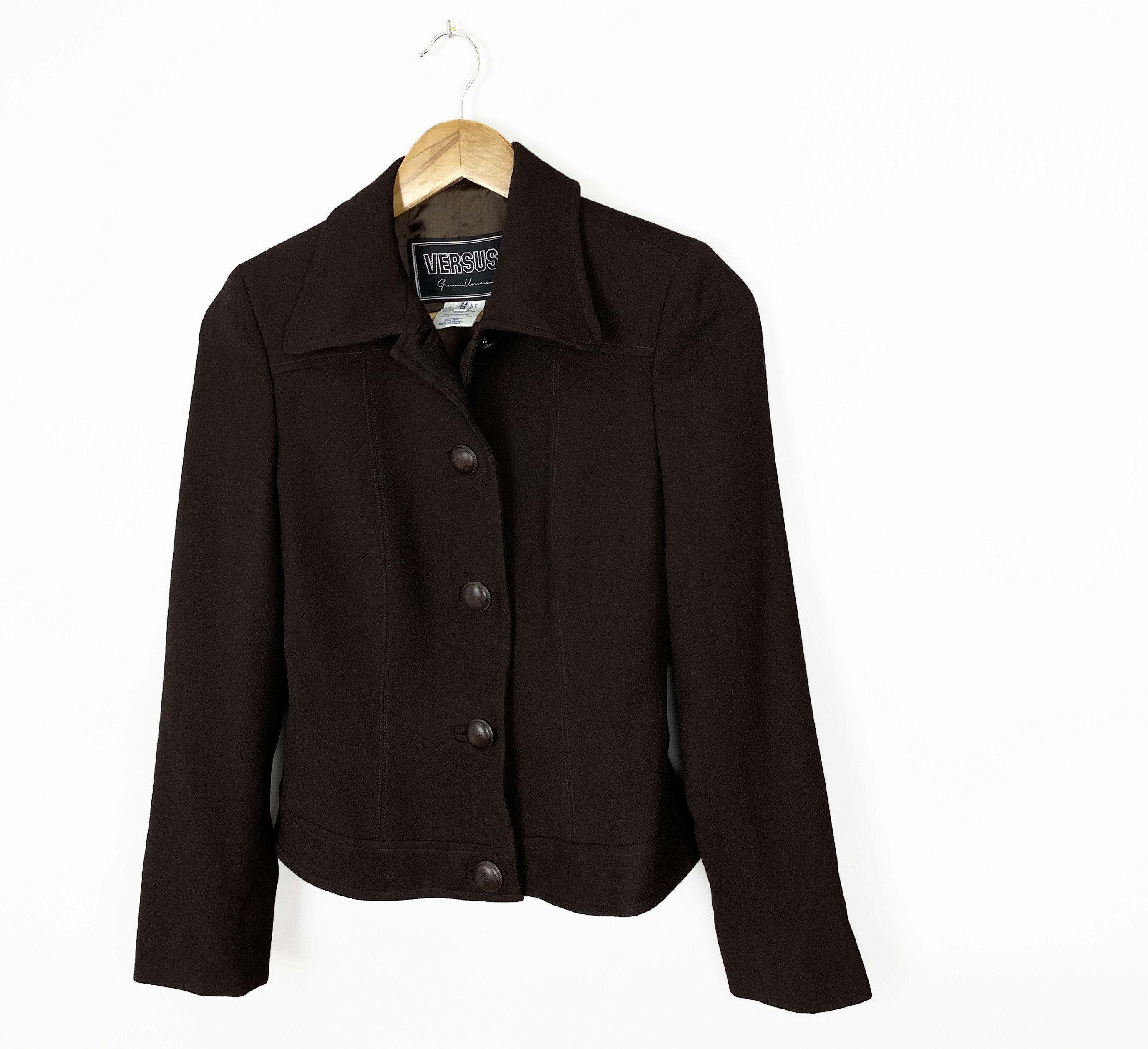 Versus Versace Vintage Gianni Versace Versus Lana Wool Blazer Women's Size XS / US 0-2 / IT 36-38 - 3 Thumbnail