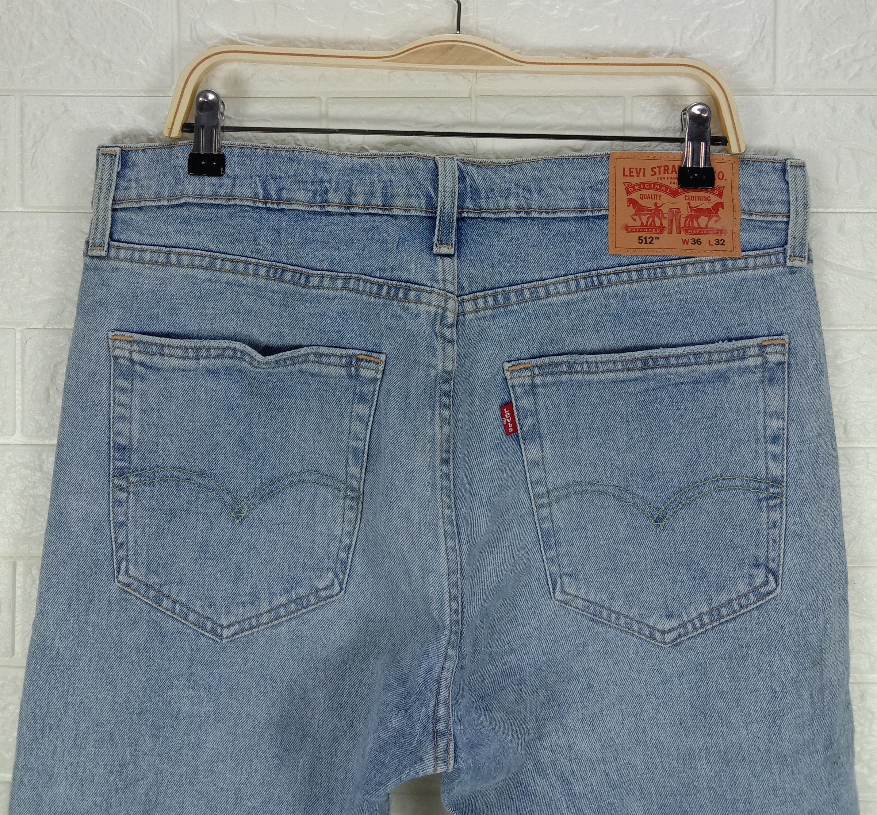 Levi's Vintage Levi's 512 Ripped Jeans Slim Taper Denim Size US 36 / EU 52 - 6 Thumbnail