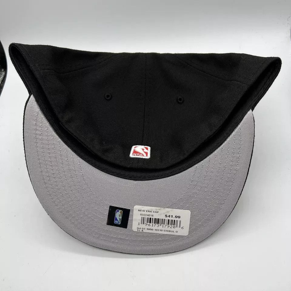 New Era Chicago Bulls NBA Size 8 Hat Fitted Cap New Michael Jordan Size ONE SIZE - 4 Thumbnail