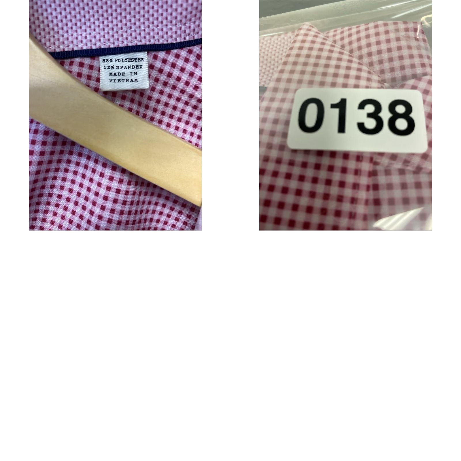 Pinko ConStruct Button-Up Shirt Mens XL Pink Slim Fit 4 Way Stretch Geometric Pattern Size US XL / EU 56 / 4 - 8 Thumbnail