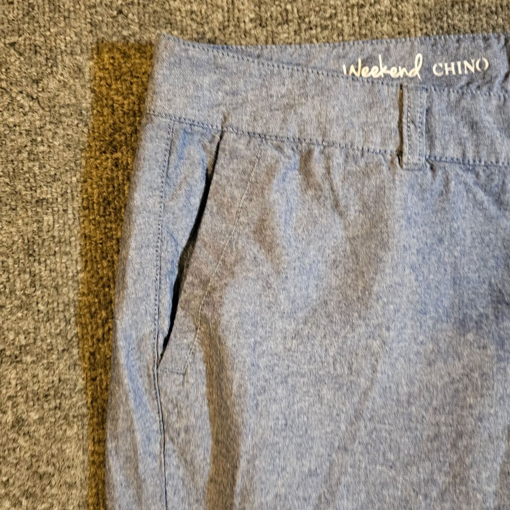 Talbots Talbots Pants Womens 16 Blue Chino Mid Rise Tapered Casual Basic Minimalist Pants Chino Womens 16 Blue Mid Rise Tapered Casual Mens? Size 38" / US 16 / IT 52 - 3 Thumbnail