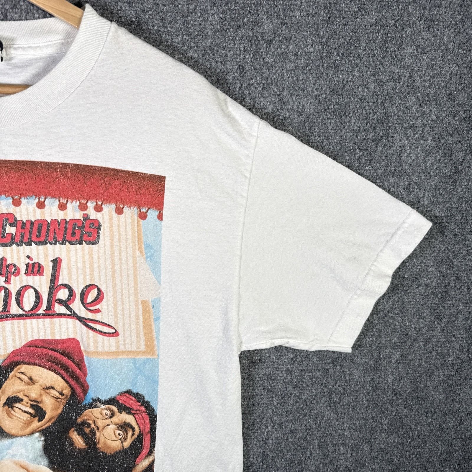 Vintage Vintage Cheech And Chong Shirt Mens Large White Up In Smoke Size US L / EU 52-54 / 3 - 3 Thumbnail