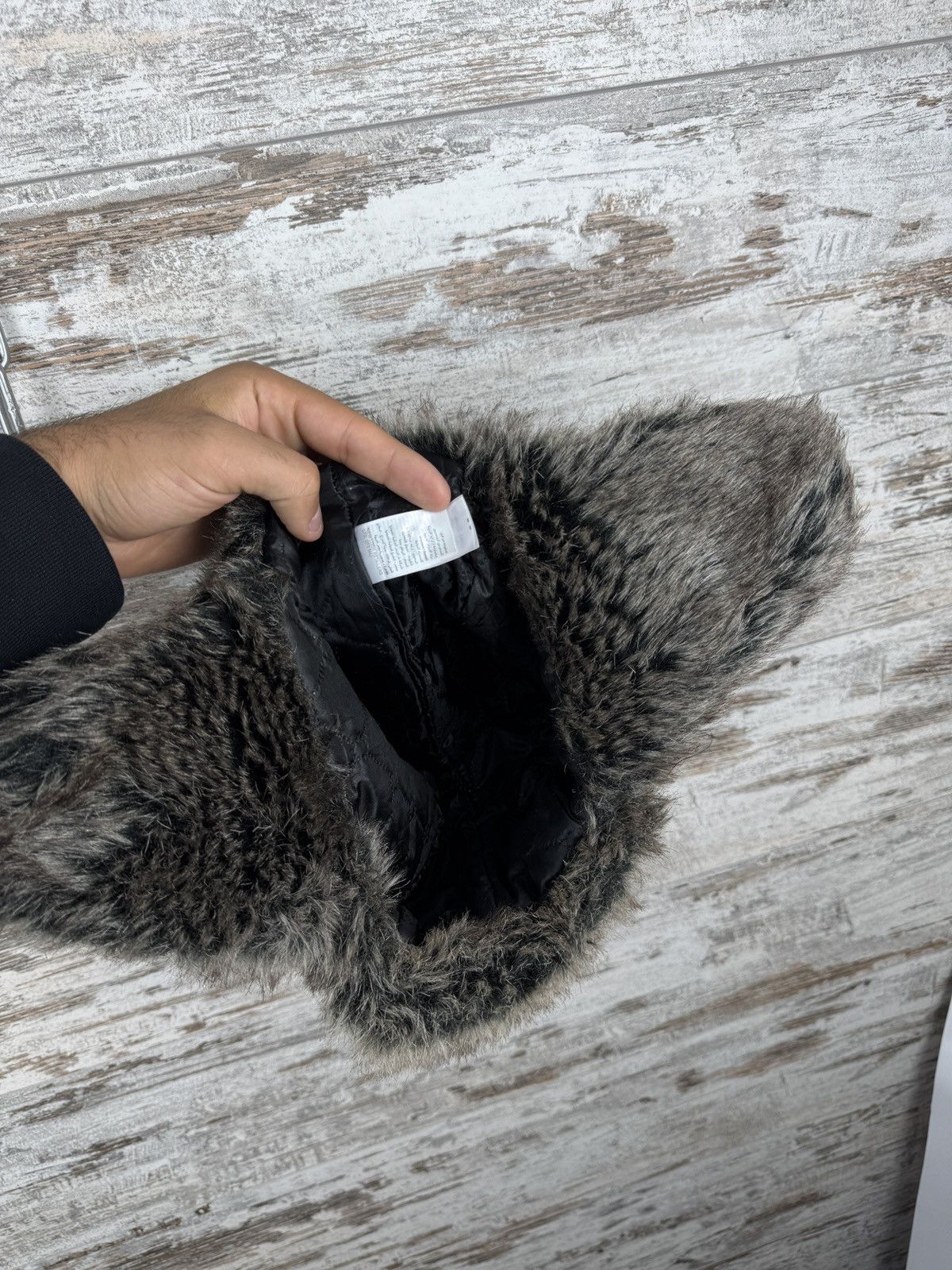 Hysteric Glamour Vintage Y2K Faux Fur Trapper Ushanka Winter Hat Fuzzy hats Size ONE SIZE - 8 Thumbnail